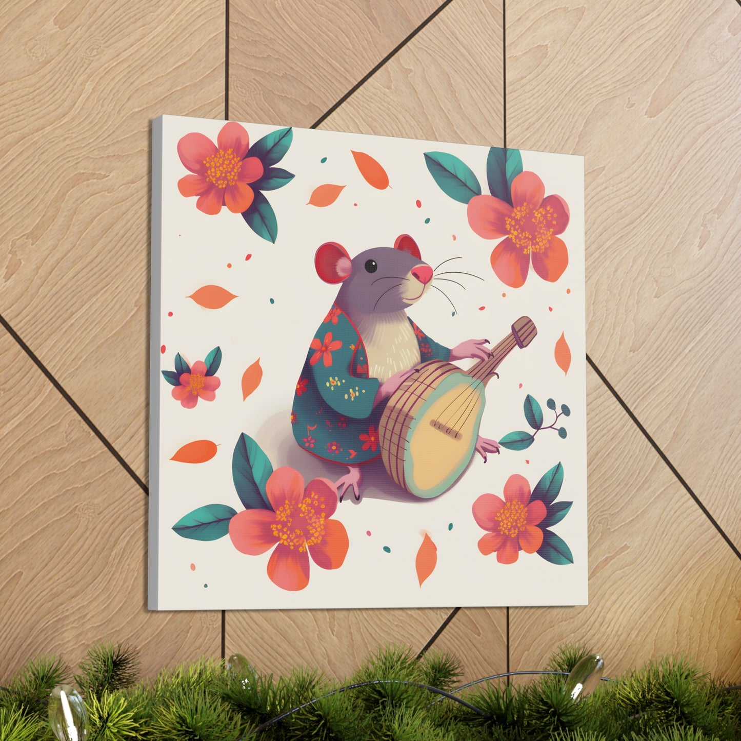Bohemian Rat Fine Art Print Canvas Wall Art