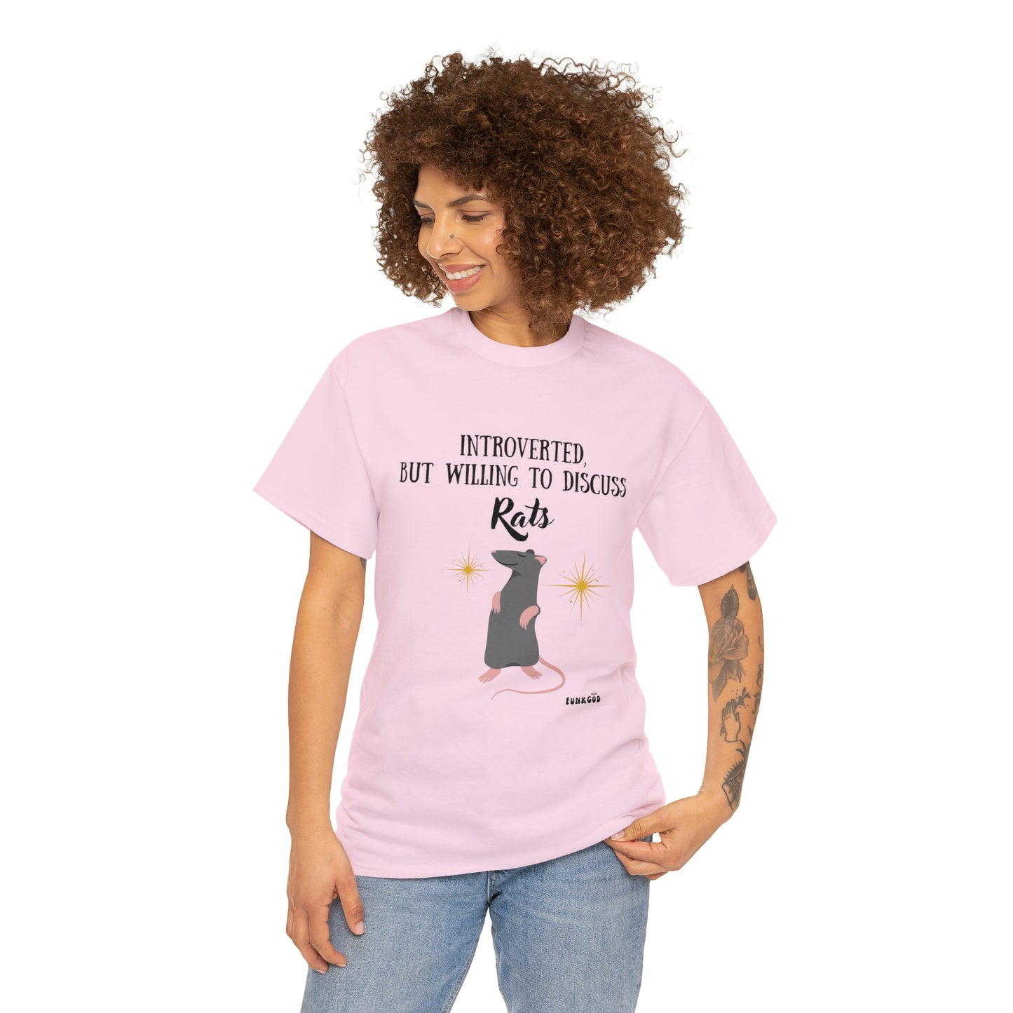 Rat Lover Unisex T-Shirt "Introverted But Willing to Discuss Rats"