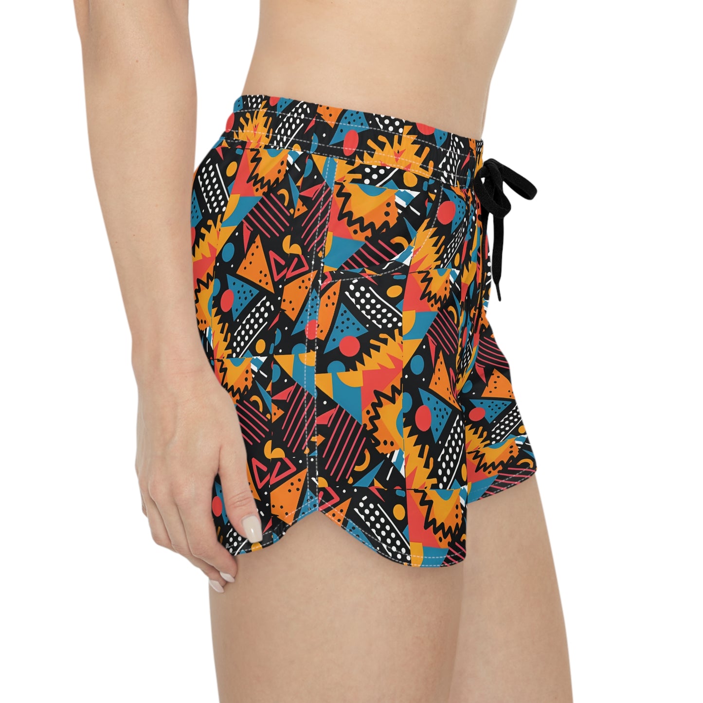 Tribal Primary Color Funky Women's Casual Shorts