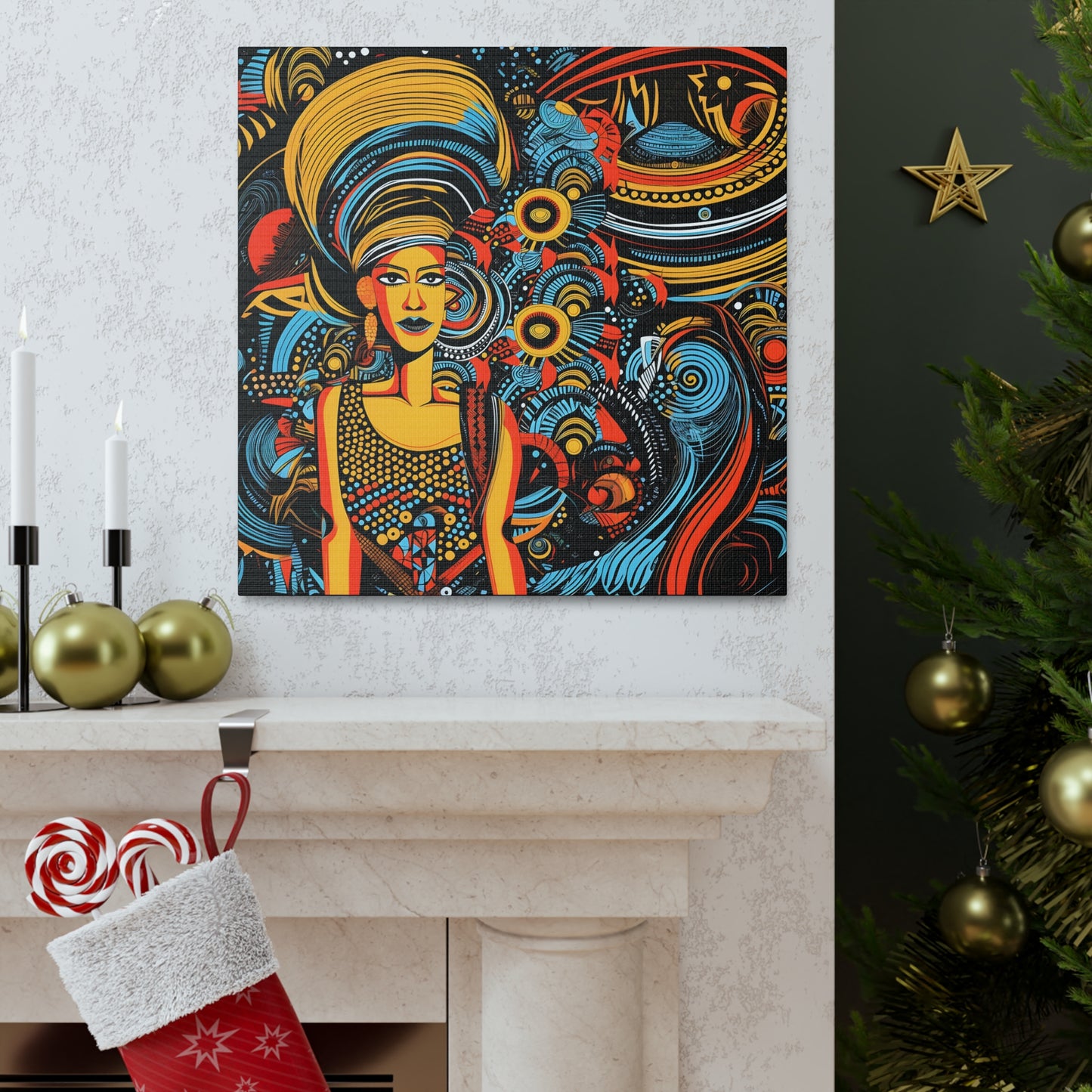 Solar Goddess Fine Art Print Canvas Wall Art