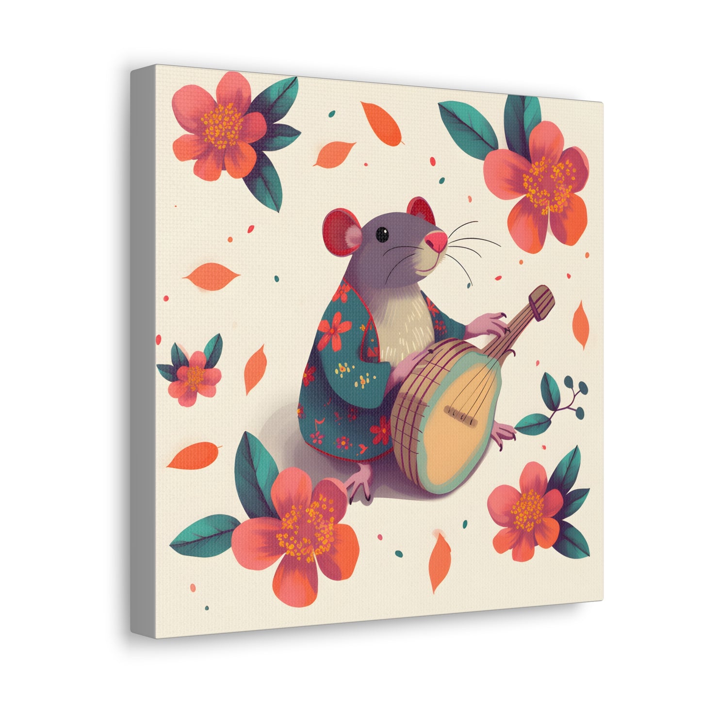 Bohemian Rat Fine Art Print Canvas Wall Art