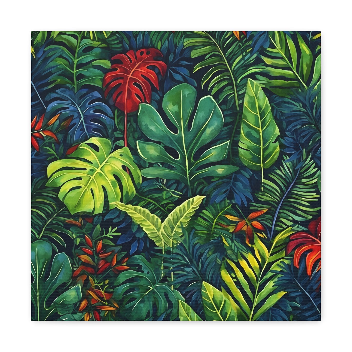 Tropical Leaves Jungle Foliage Fine Art Print Canvas Wall Art