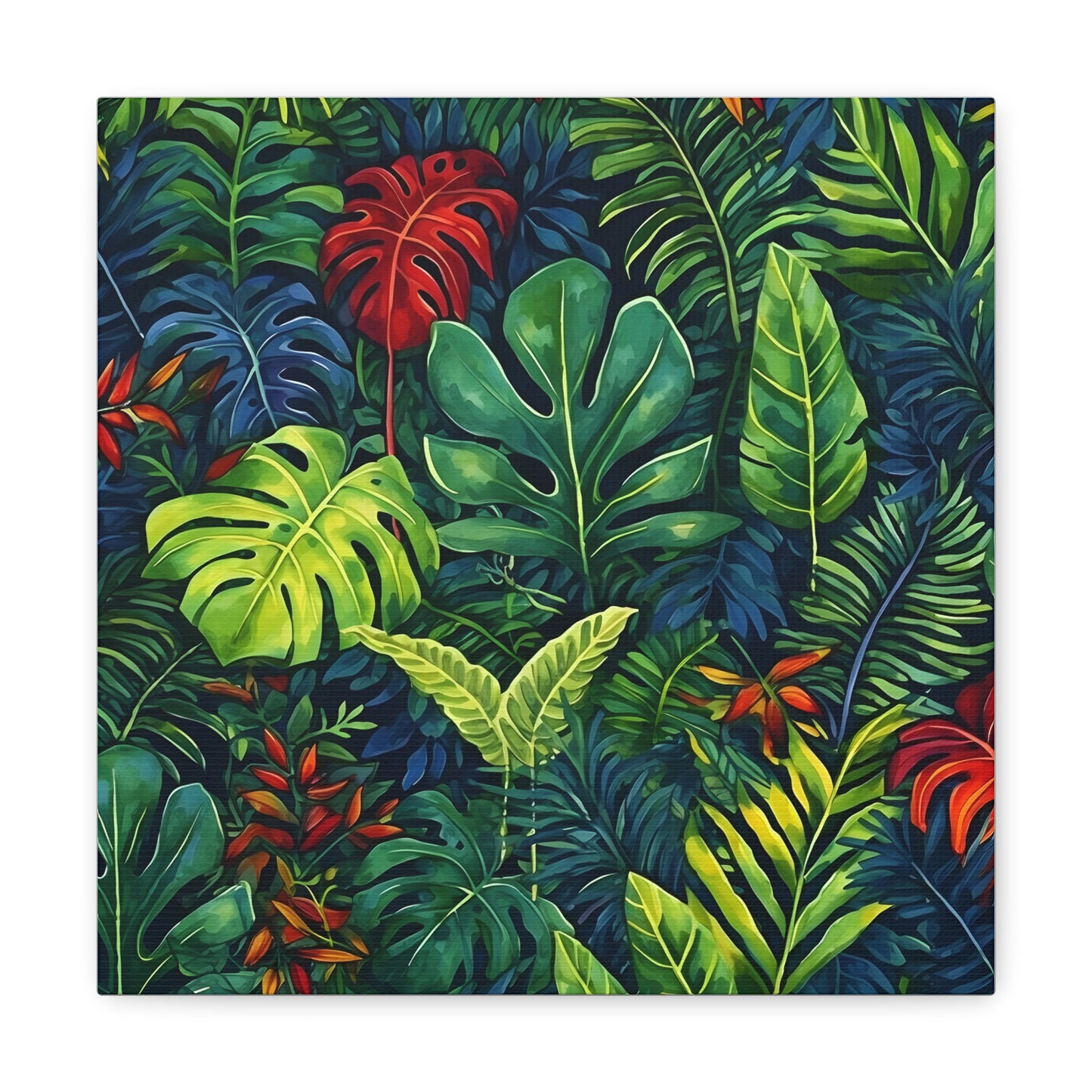 Tropical Leaves Jungle Foliage Fine Art Print Canvas Wall Art