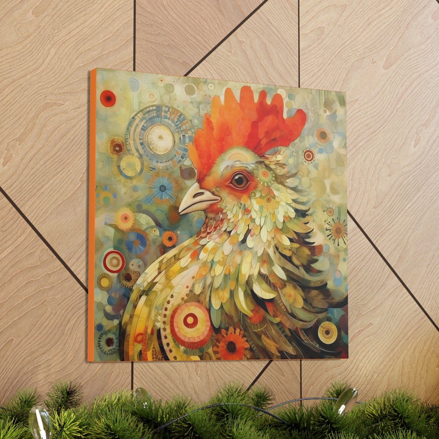 Rooster Guardian Fine Art Print Canvas Wall Art