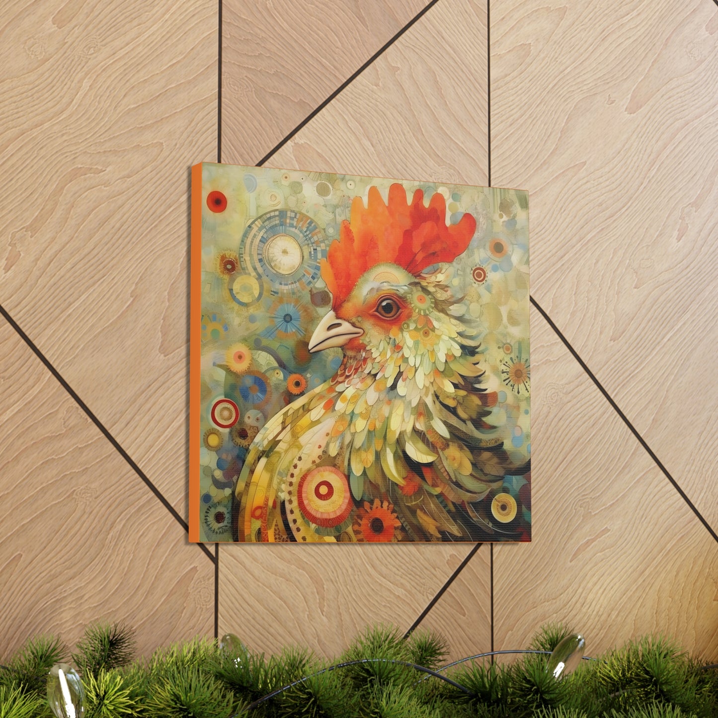 Rooster Guardian Fine Art Print Canvas Wall Art