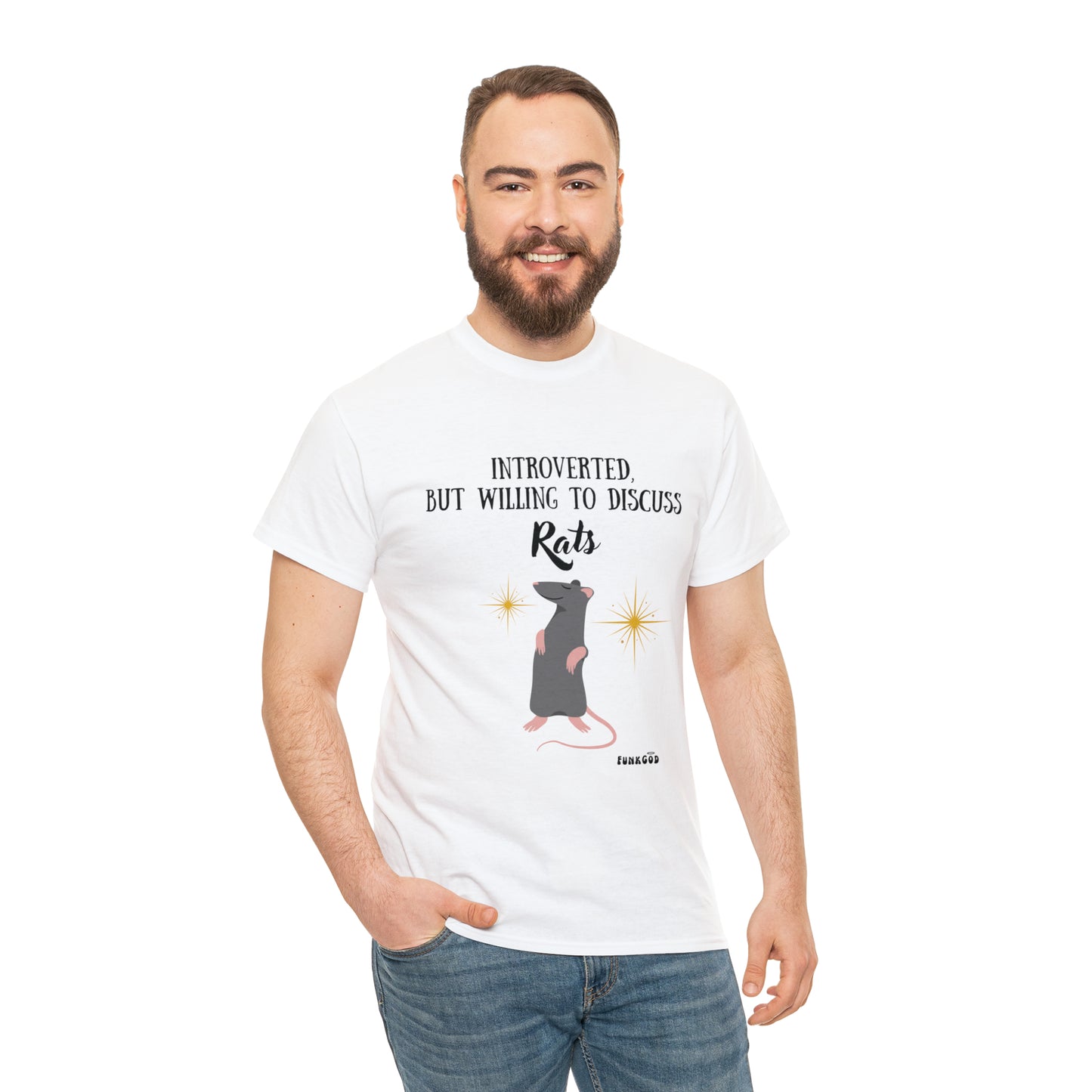 Rat Lover Unisex T-Shirt "Introverted But Willing to Discuss Rats"