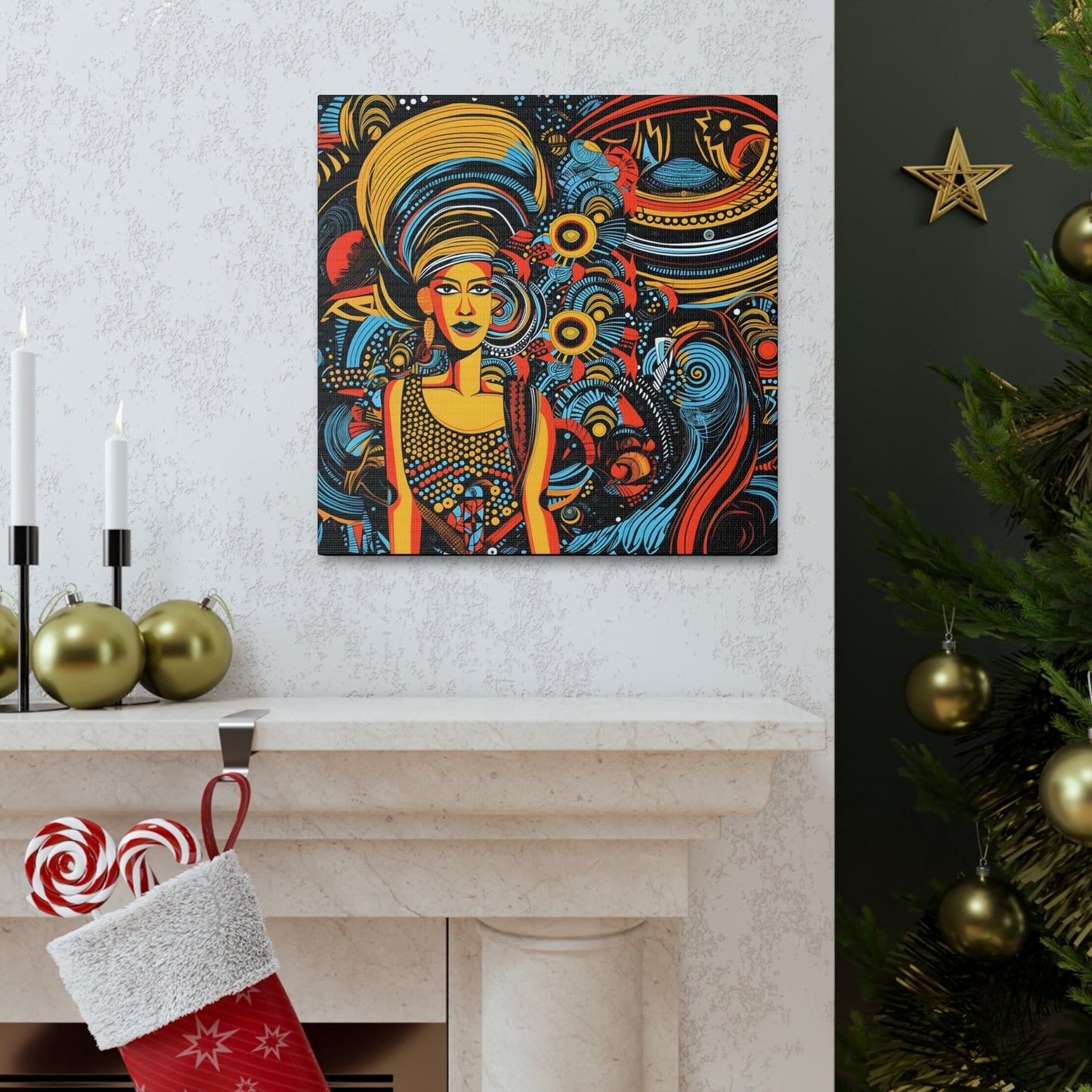 Solar Goddess Fine Art Print Canvas Wall Art