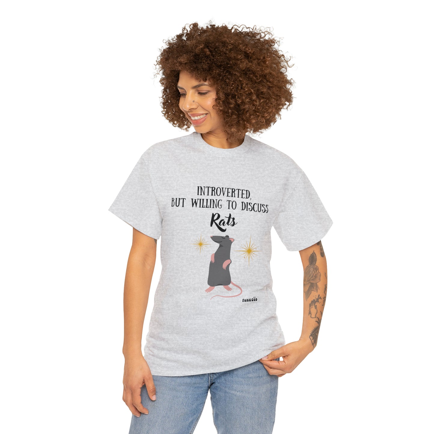 Rat Lover Unisex T-Shirt "Introverted But Willing to Discuss Rats"