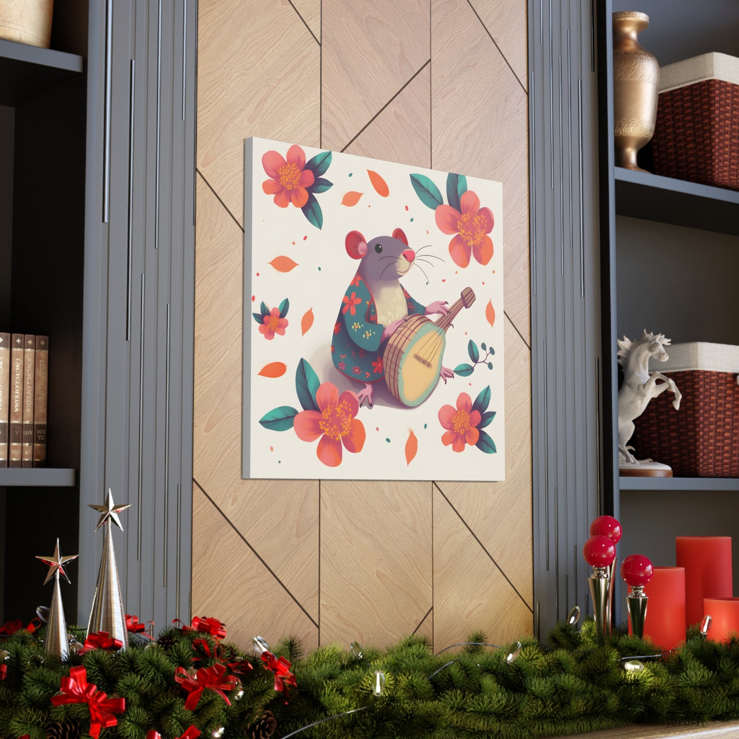 Bohemian Rat Fine Art Print Canvas Wall Art