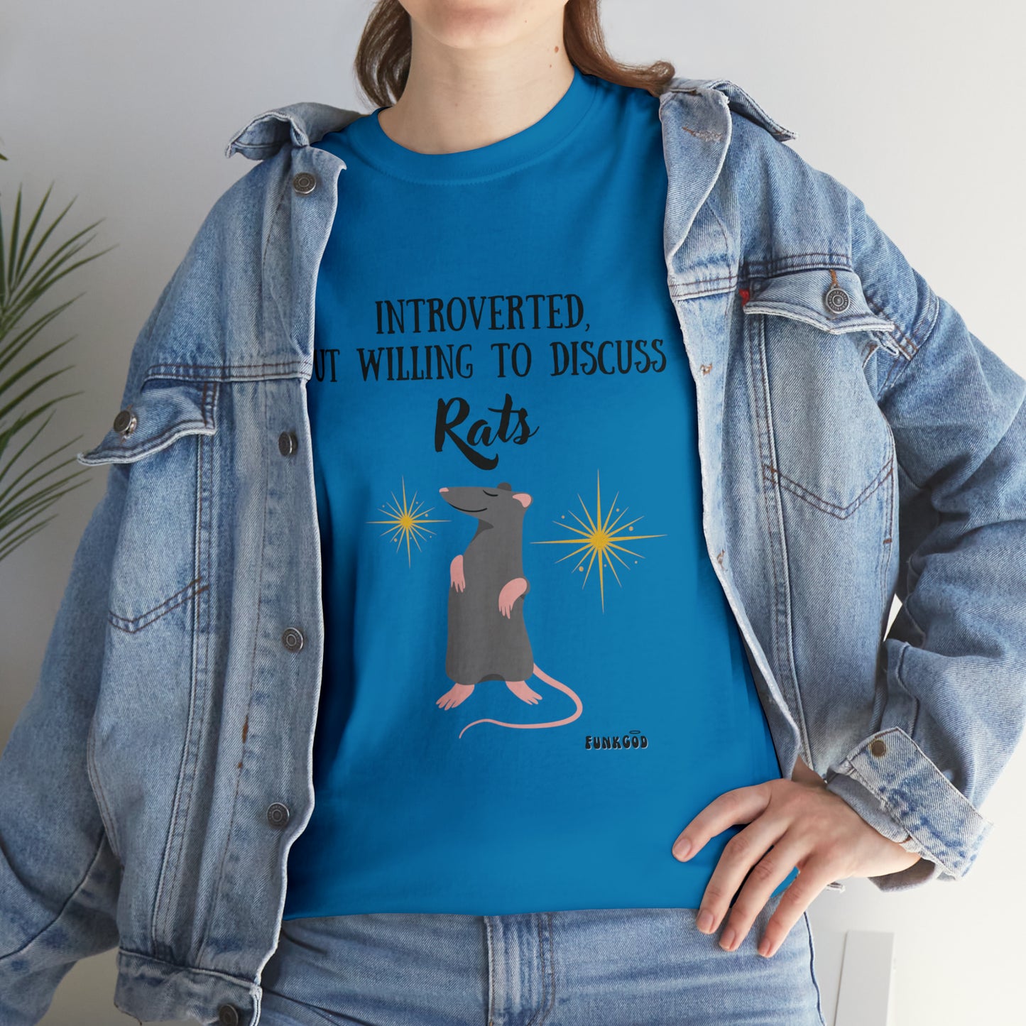Rat Lover Unisex T-Shirt "Introverted But Willing to Discuss Rats"