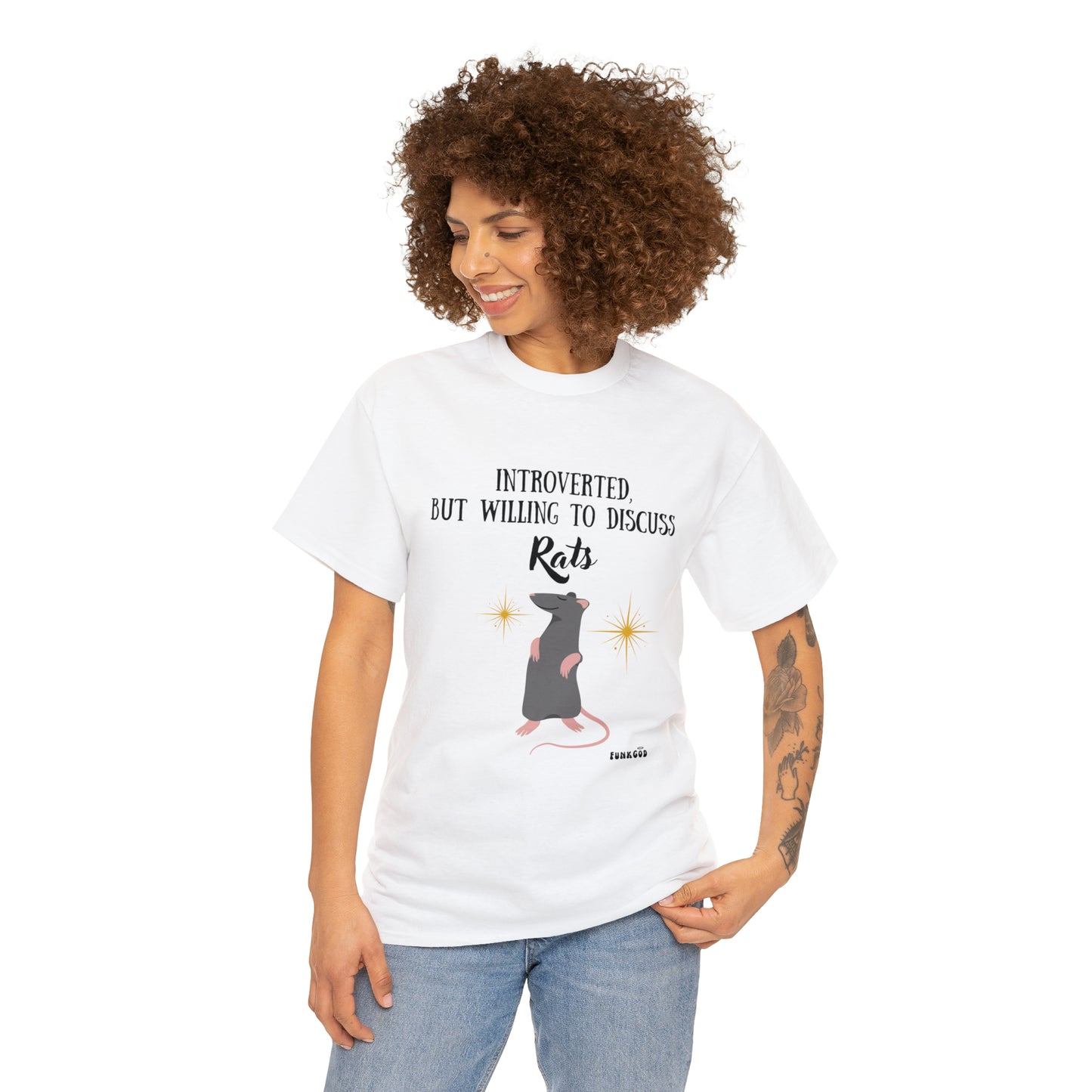 Rat Lover Unisex T-Shirt "Introverted But Willing to Discuss Rats"
