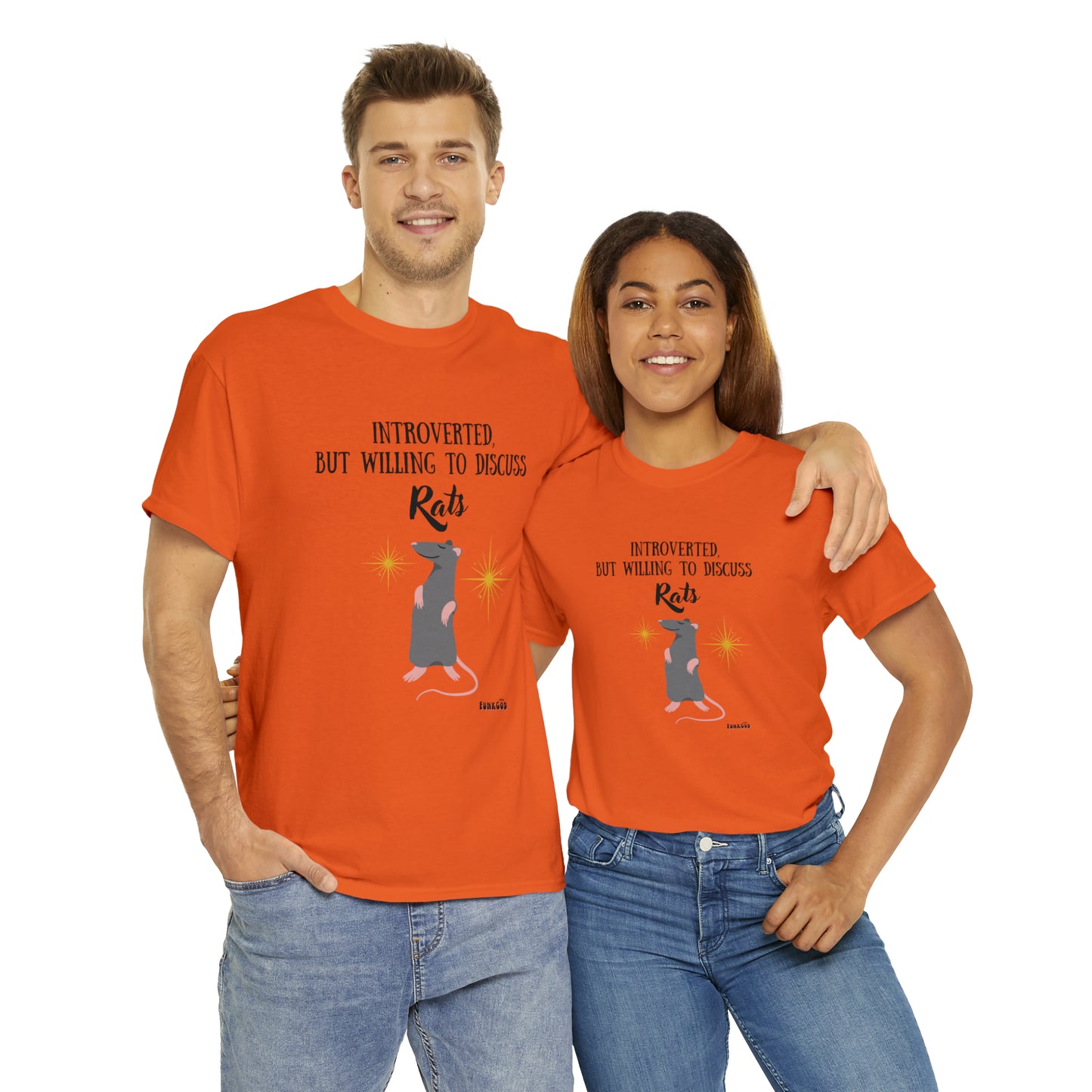 Rat Lover Unisex T-Shirt "Introverted But Willing to Discuss Rats"