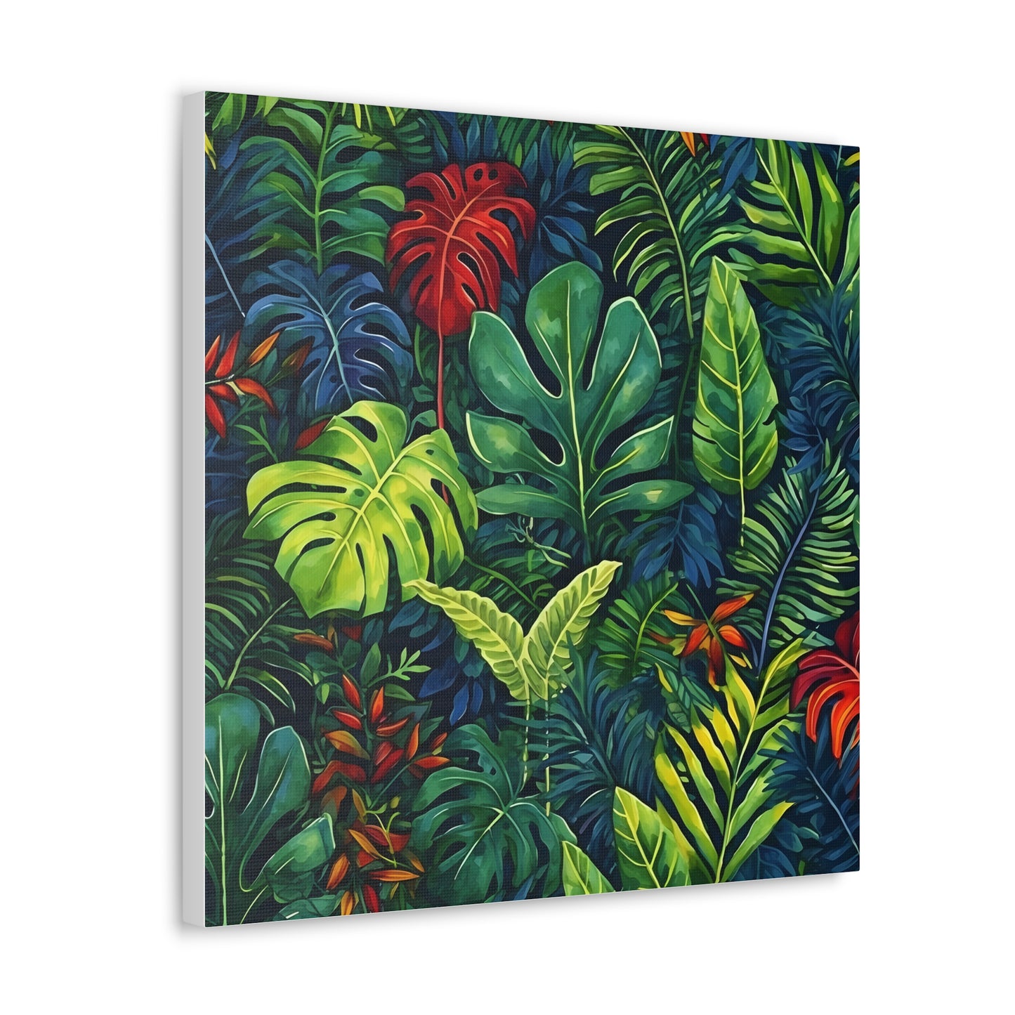 Tropical Leaves Jungle Foliage Fine Art Print Canvas Wall Art