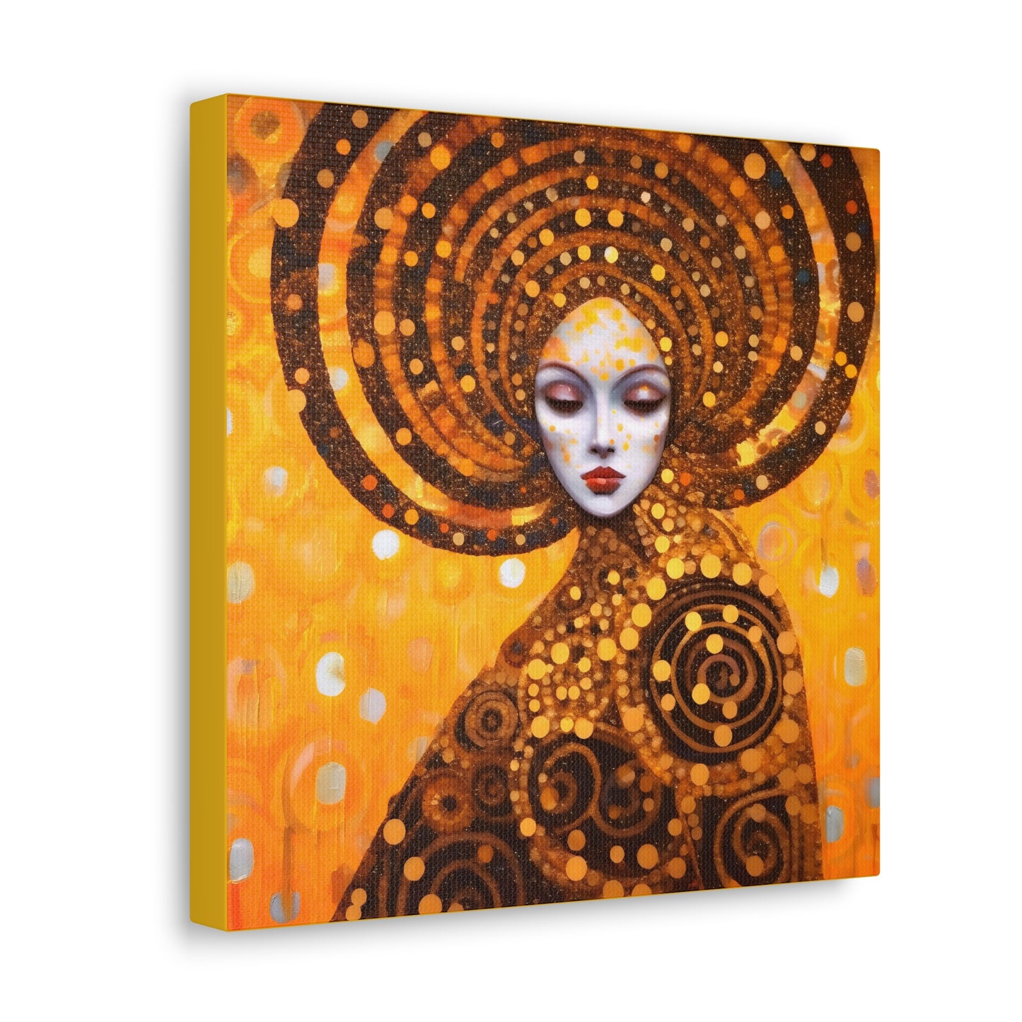 Gustav Klimt Fertility Goddess Headdress Fine Art Print Canvas Wall Art