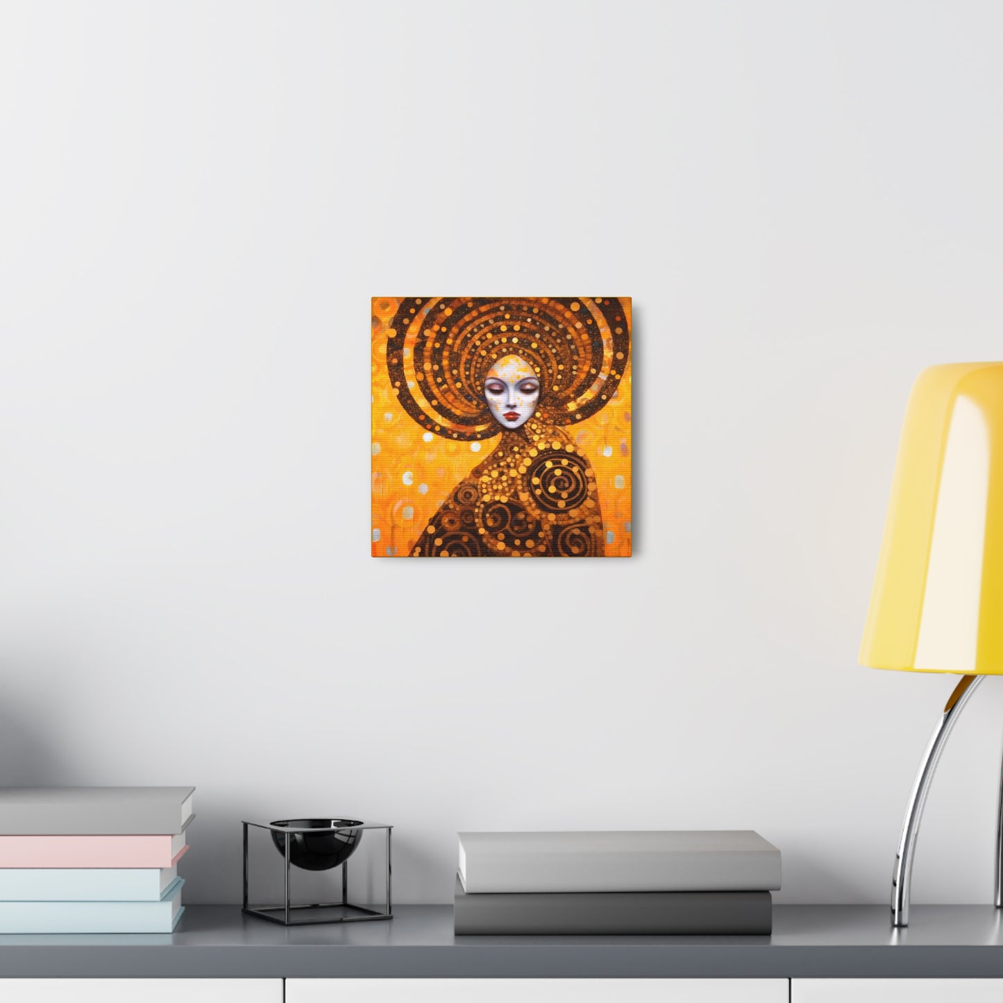 Gustav Klimt Fertility Goddess Headdress Fine Art Print Canvas Wall Art