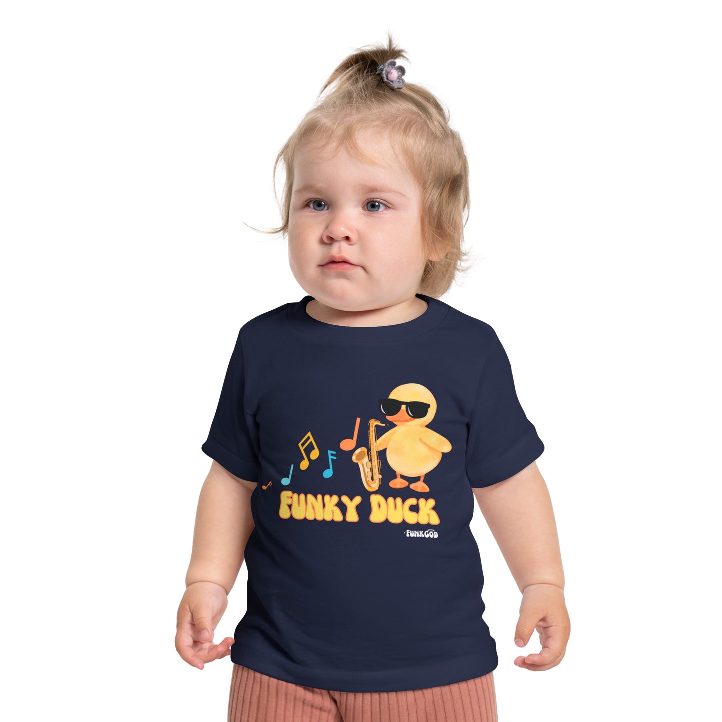 Funky Duck Cute Baby Short Sleeve T-Shirt
