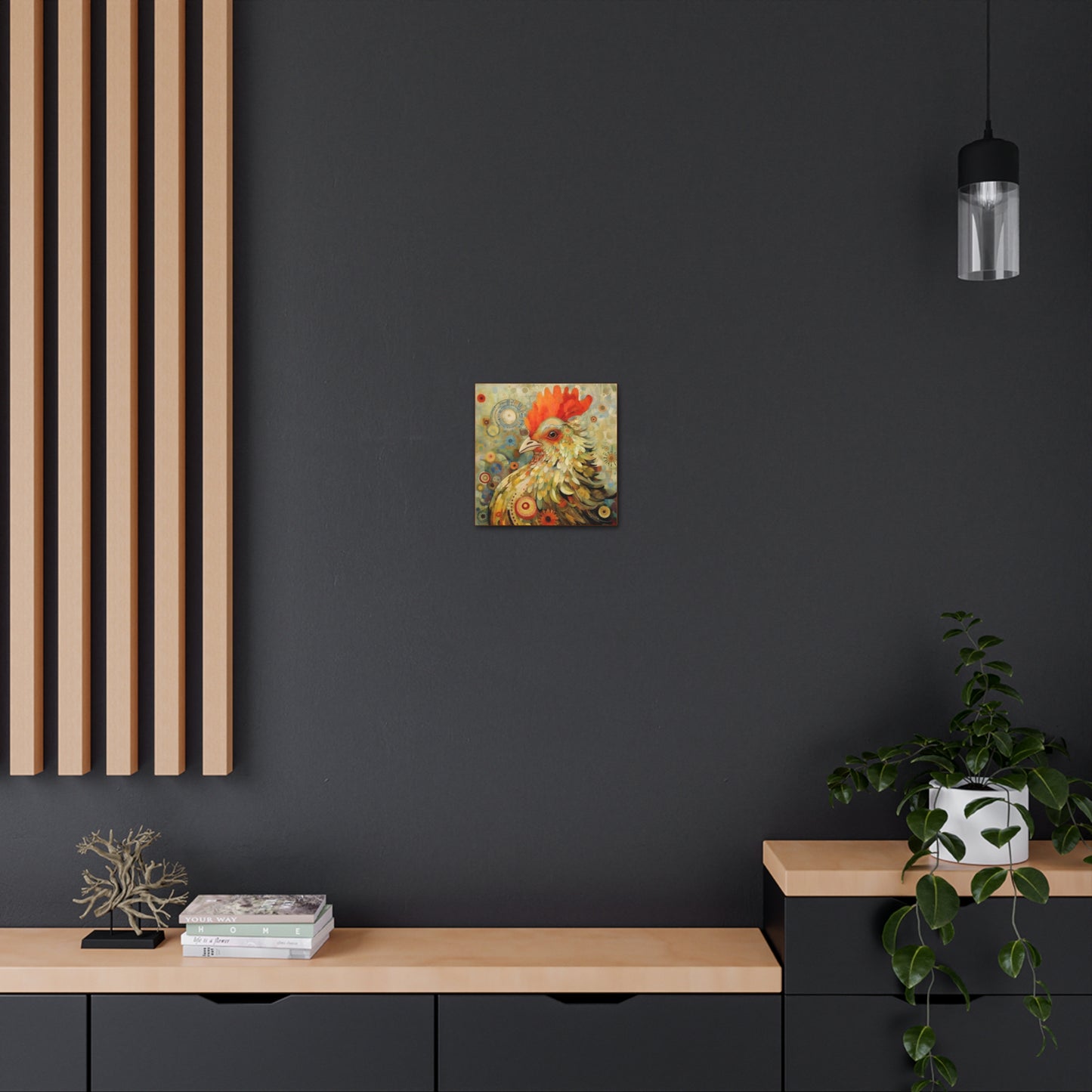 Rooster Guardian Fine Art Print Canvas Wall Art