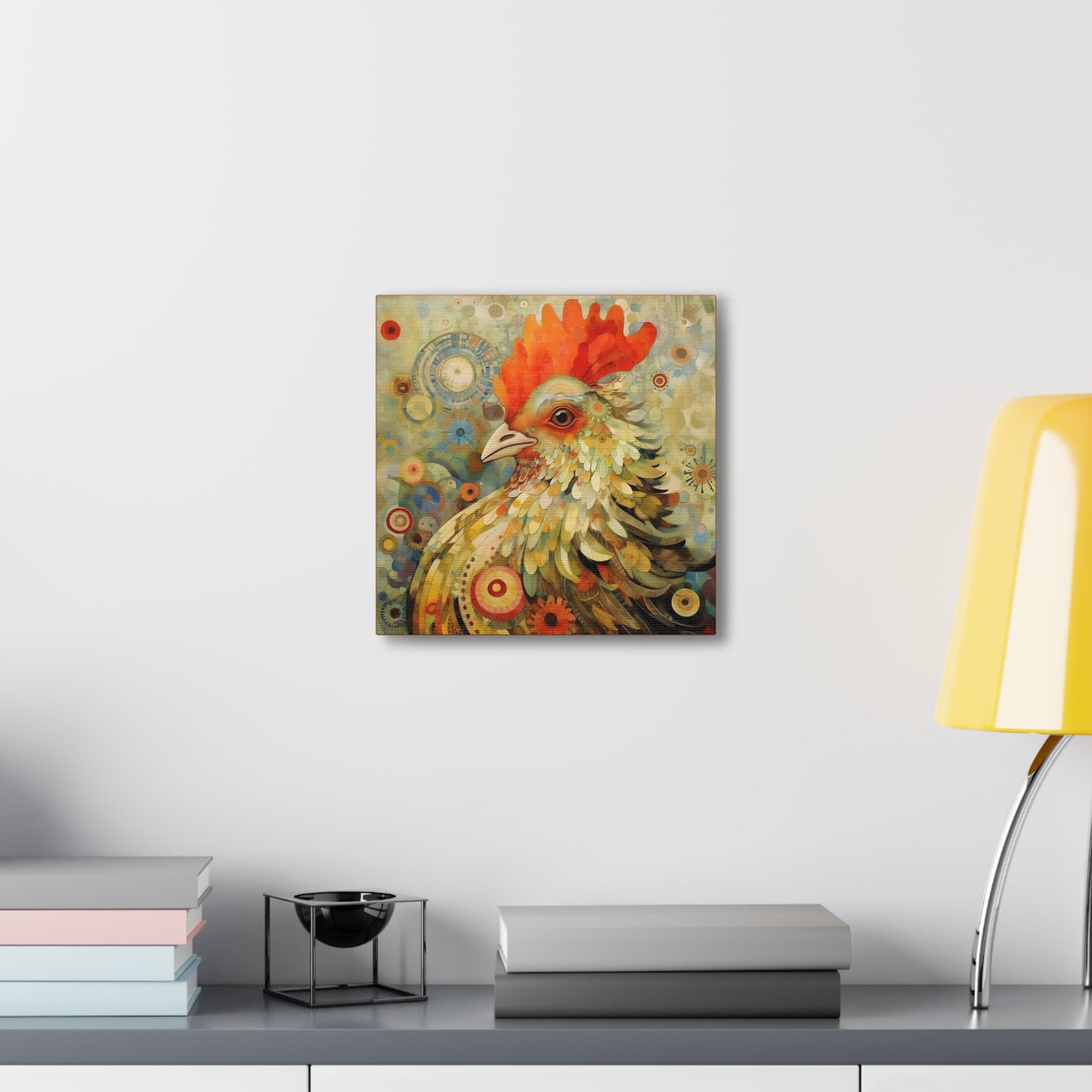 Rooster Guardian Fine Art Print Canvas Wall Art
