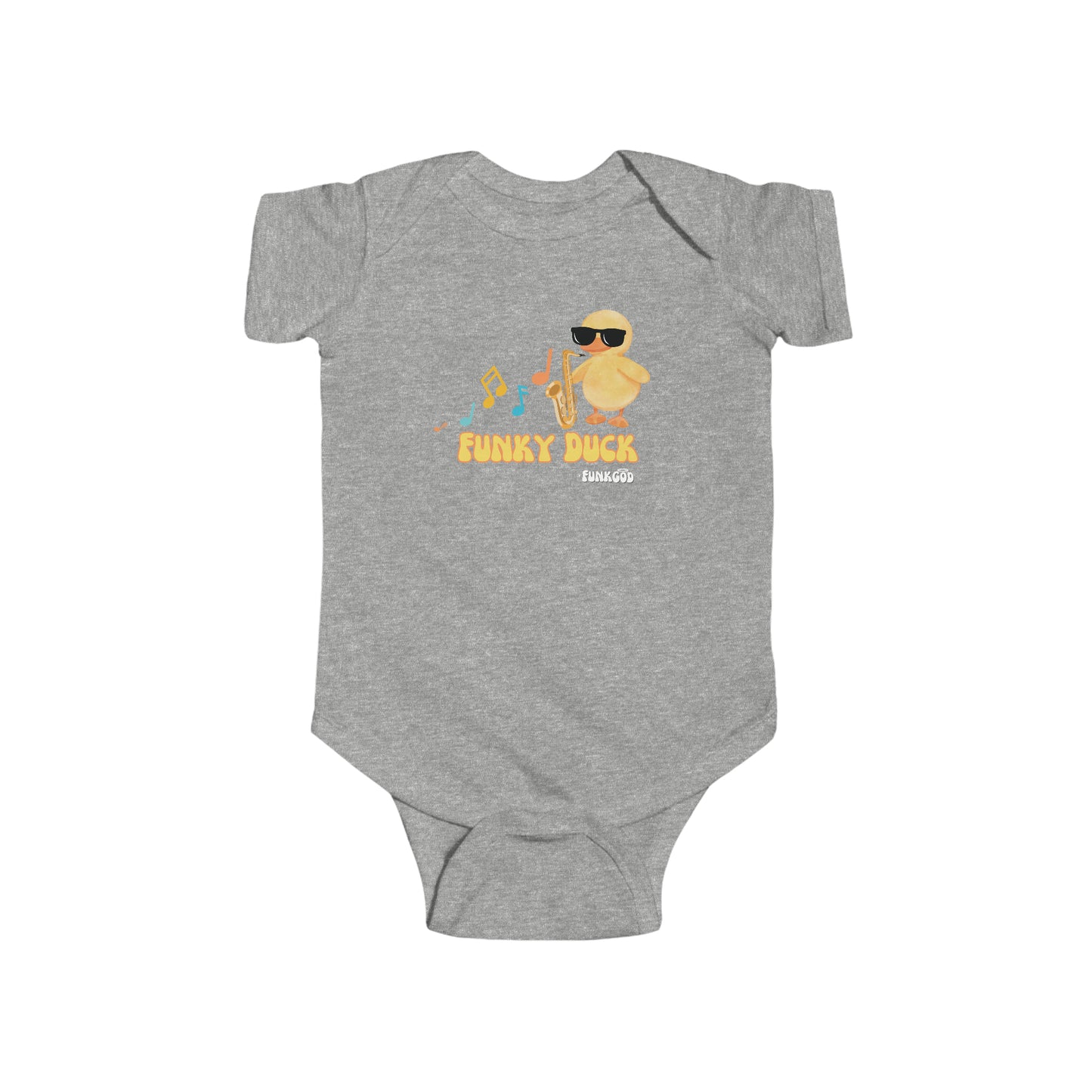 Funky Duck Cute Infant Fine Jersey Bodysuit