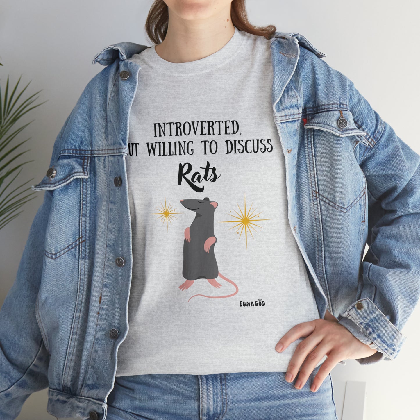Rat Lover Unisex T-Shirt "Introverted But Willing to Discuss Rats"