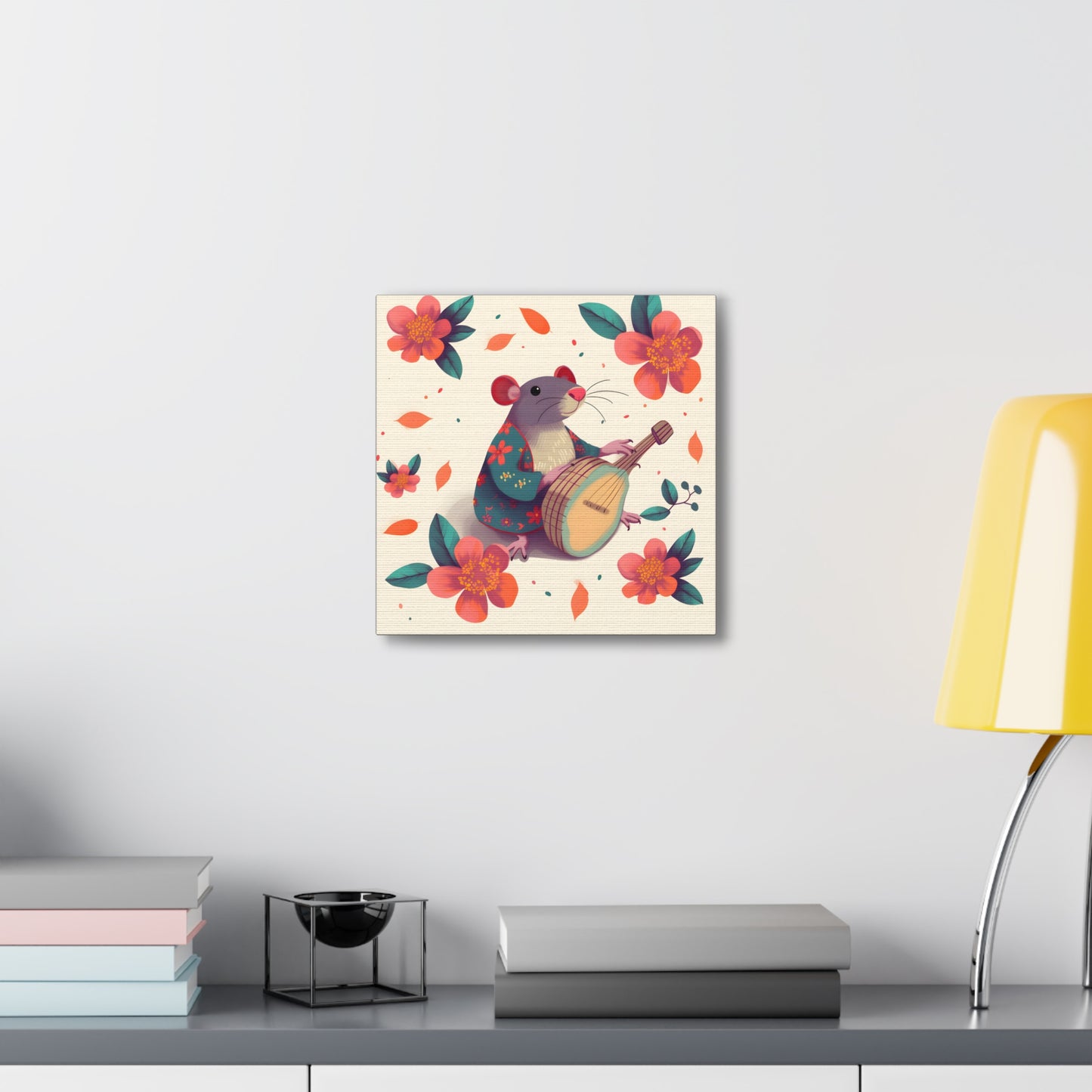 Bohemian Rat Fine Art Print Canvas Wall Art