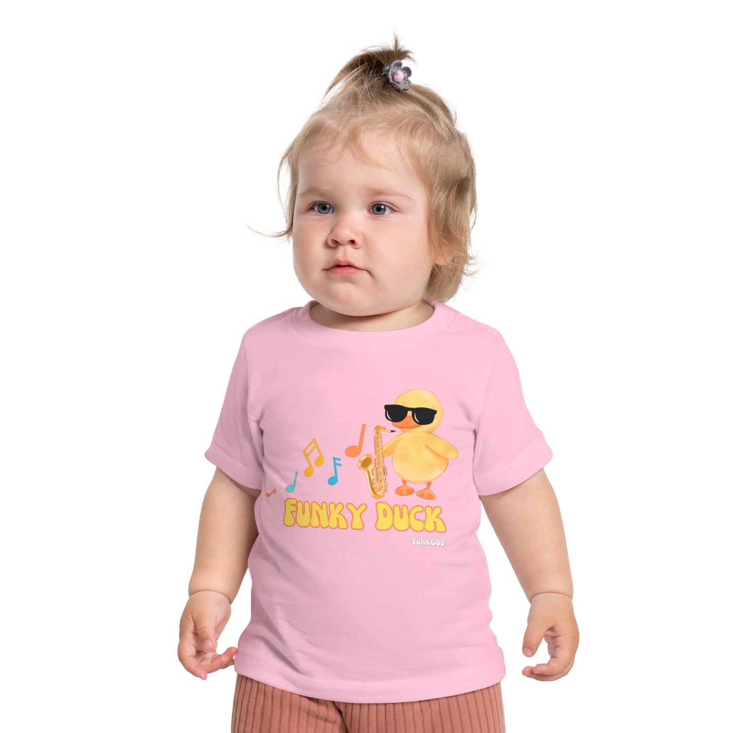 Funky Duck Cute Baby Short Sleeve T-Shirt