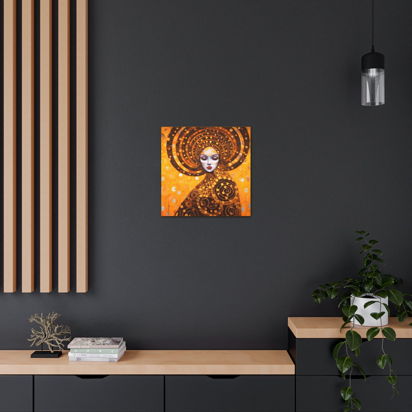 Gustav Klimt Fertility Goddess Headdress Fine Art Print Canvas Wall Art