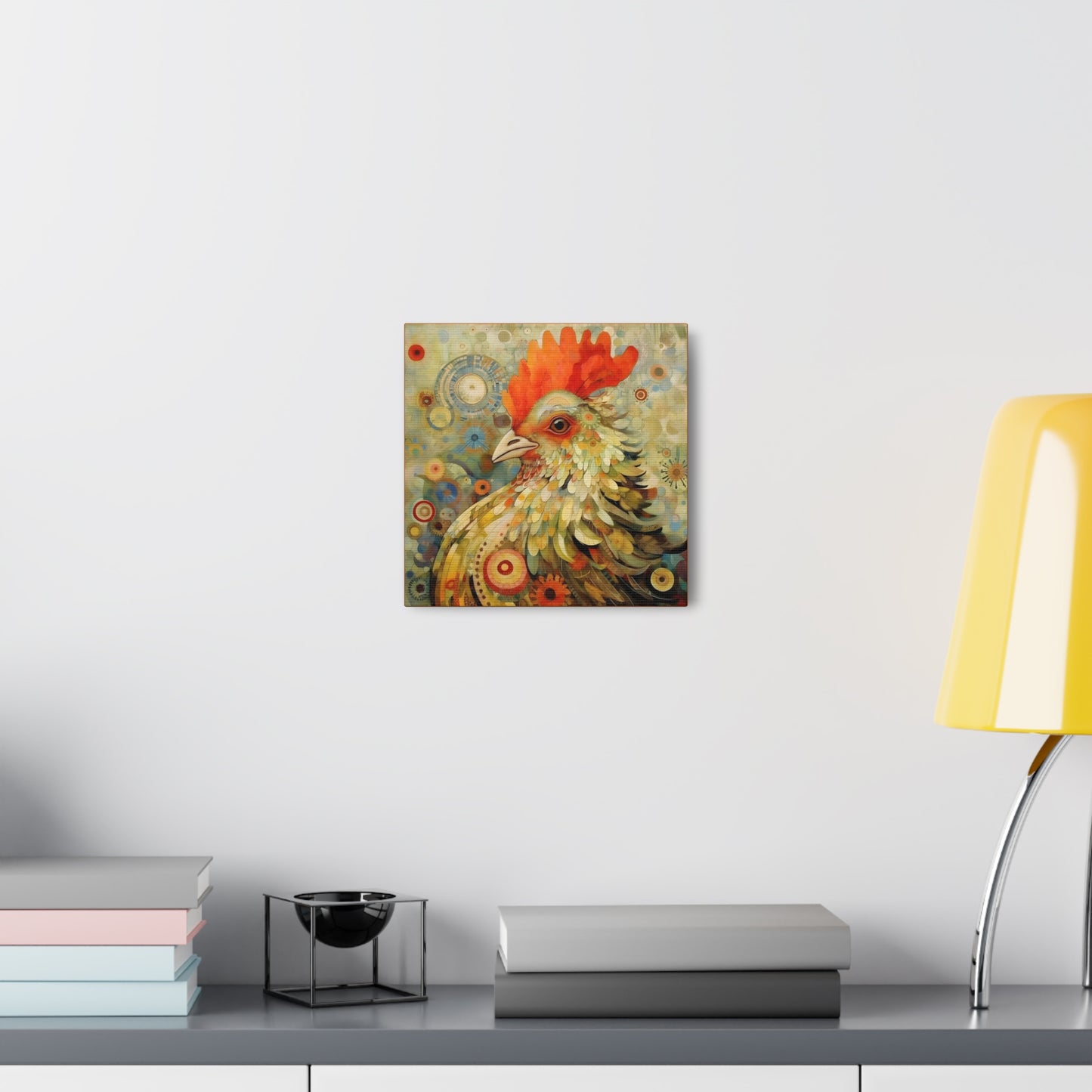 Rooster Guardian Fine Art Print Canvas Wall Art