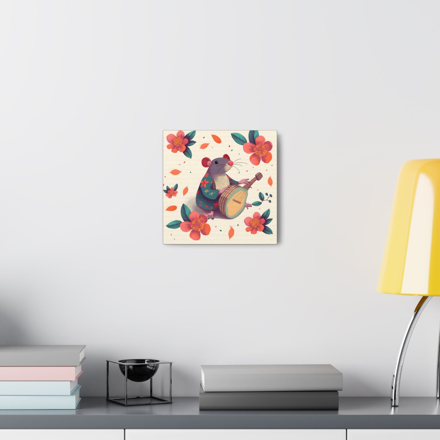 Bohemian Rat Fine Art Print Canvas Wall Art