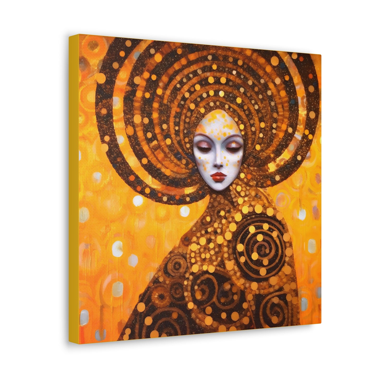 Gustav Klimt Fertility Goddess Headdress Fine Art Print Canvas Wall Art