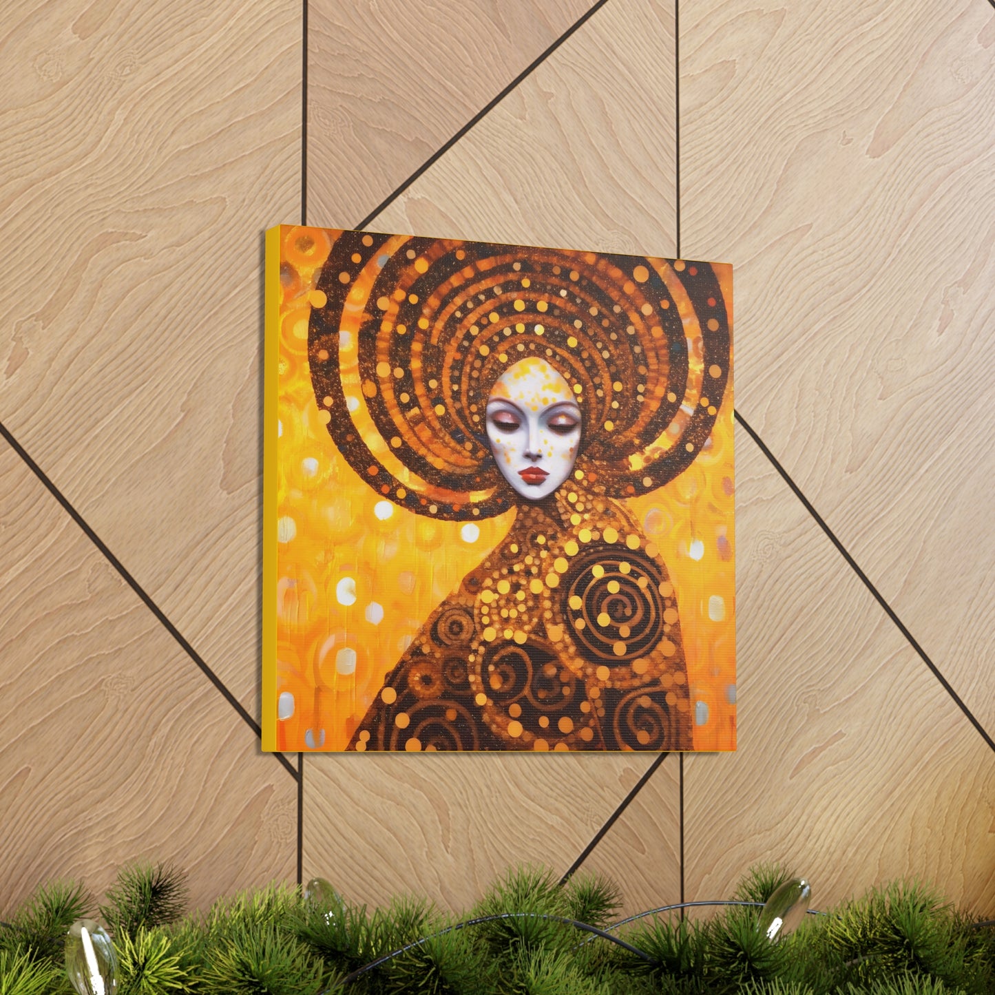 Gustav Klimt Fertility Goddess Headdress Fine Art Print Canvas Wall Art