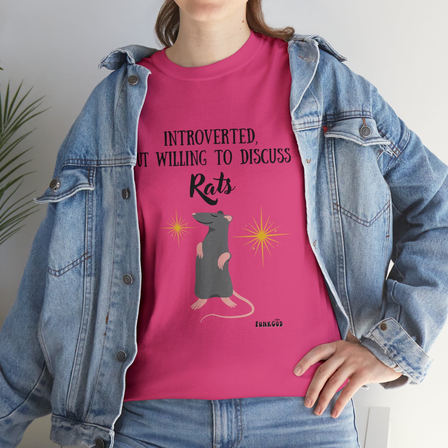 Rat Lover Unisex T-Shirt "Introverted But Willing to Discuss Rats"