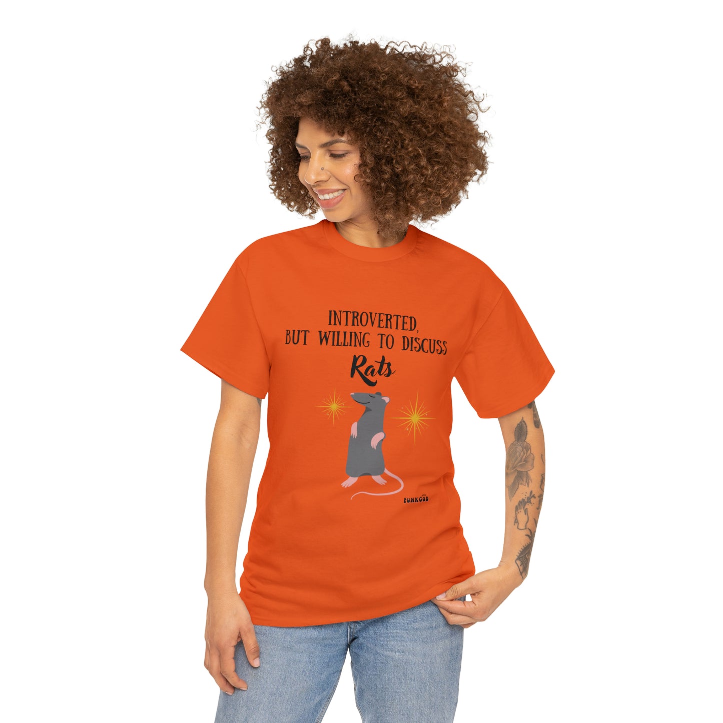 Rat Lover Unisex T-Shirt "Introverted But Willing to Discuss Rats"