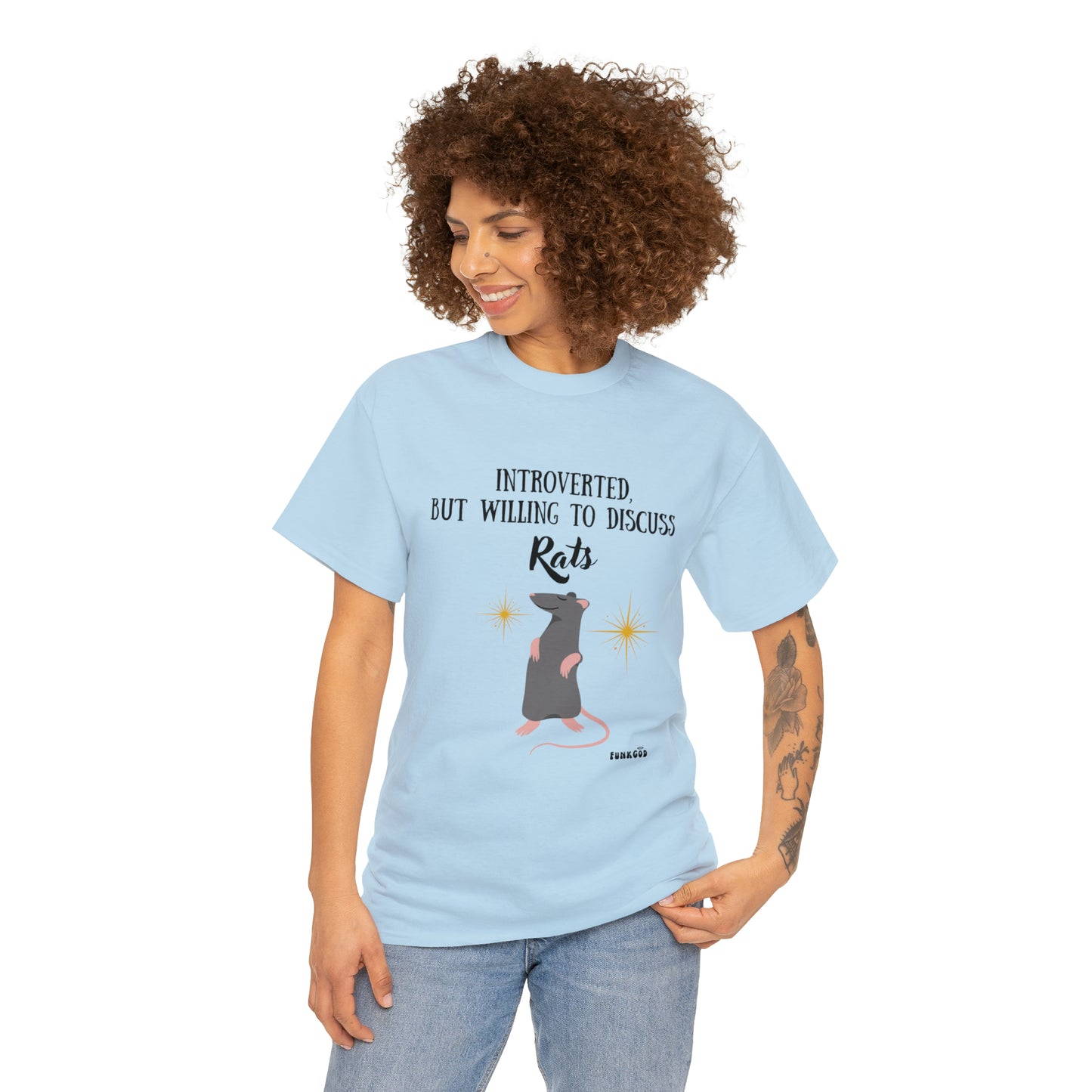 Rat Lover Unisex T-Shirt "Introverted But Willing to Discuss Rats"