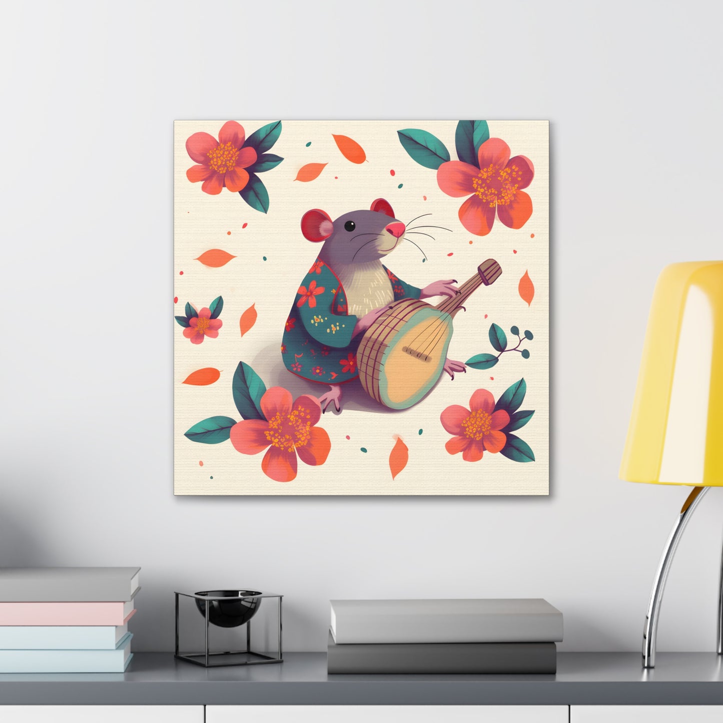 Bohemian Rat Fine Art Print Canvas Wall Art