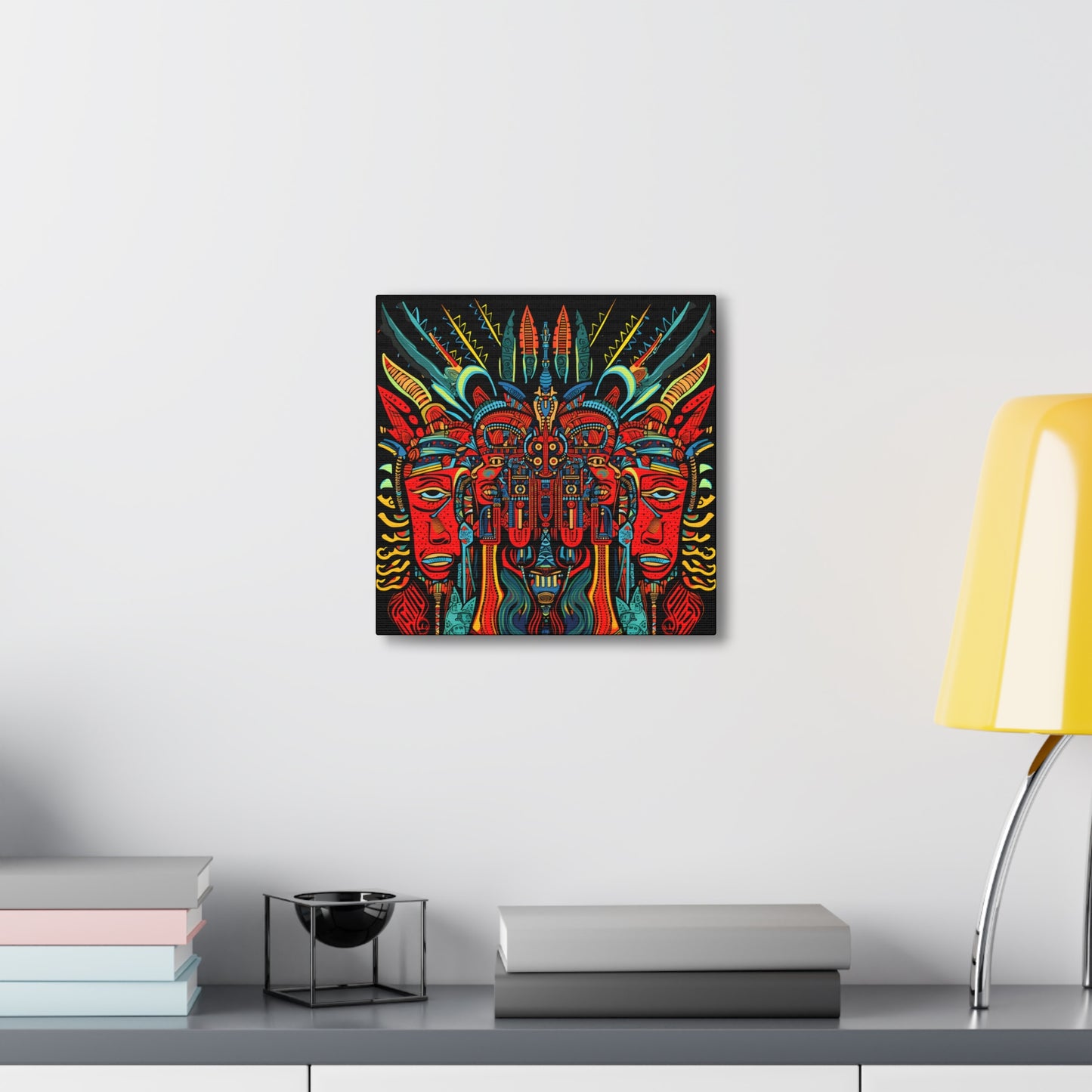 Trippy Devil Fine Art Print Canvas Wall Art