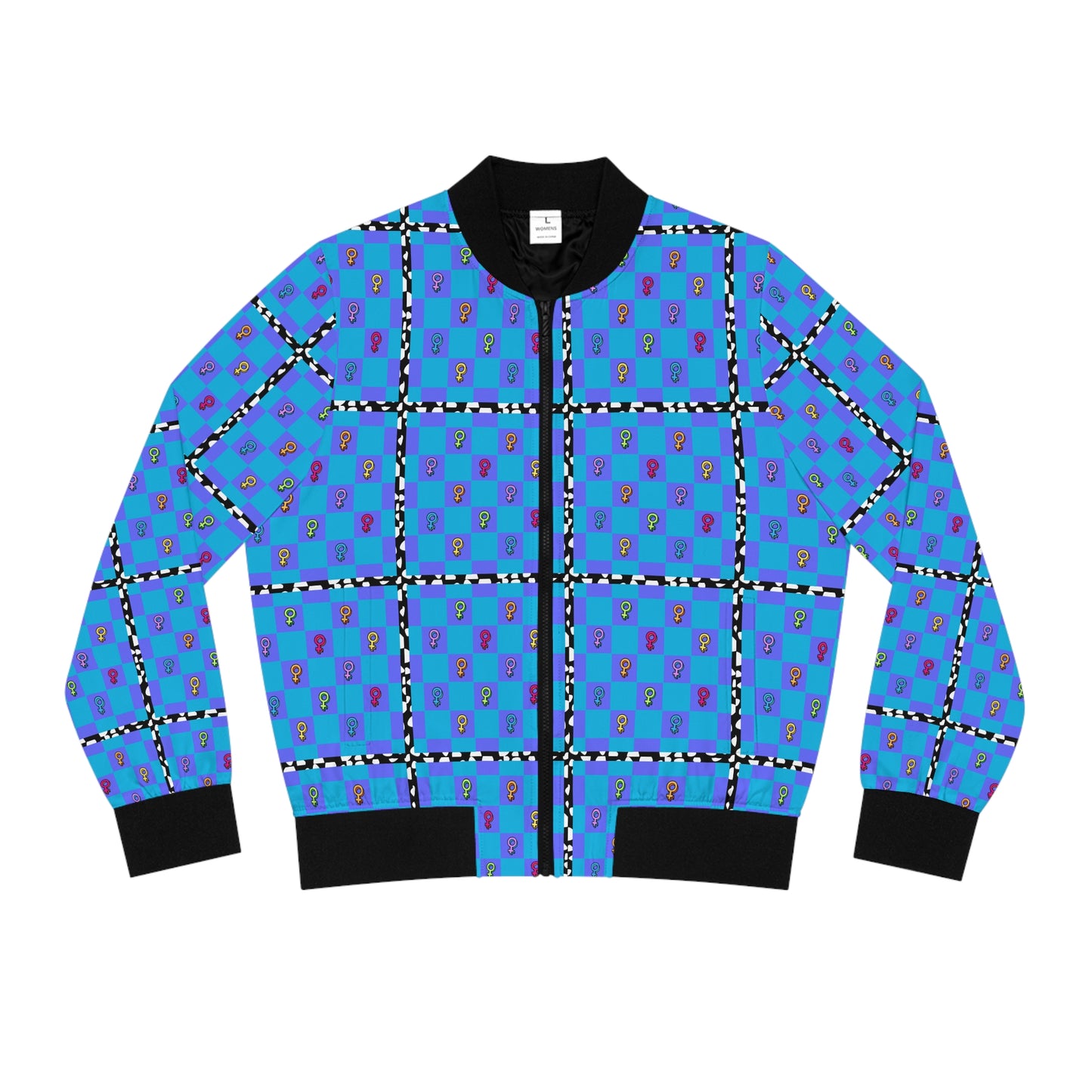 Retro 80s Pop Art Venus Symbol Women's Bomber Jacket