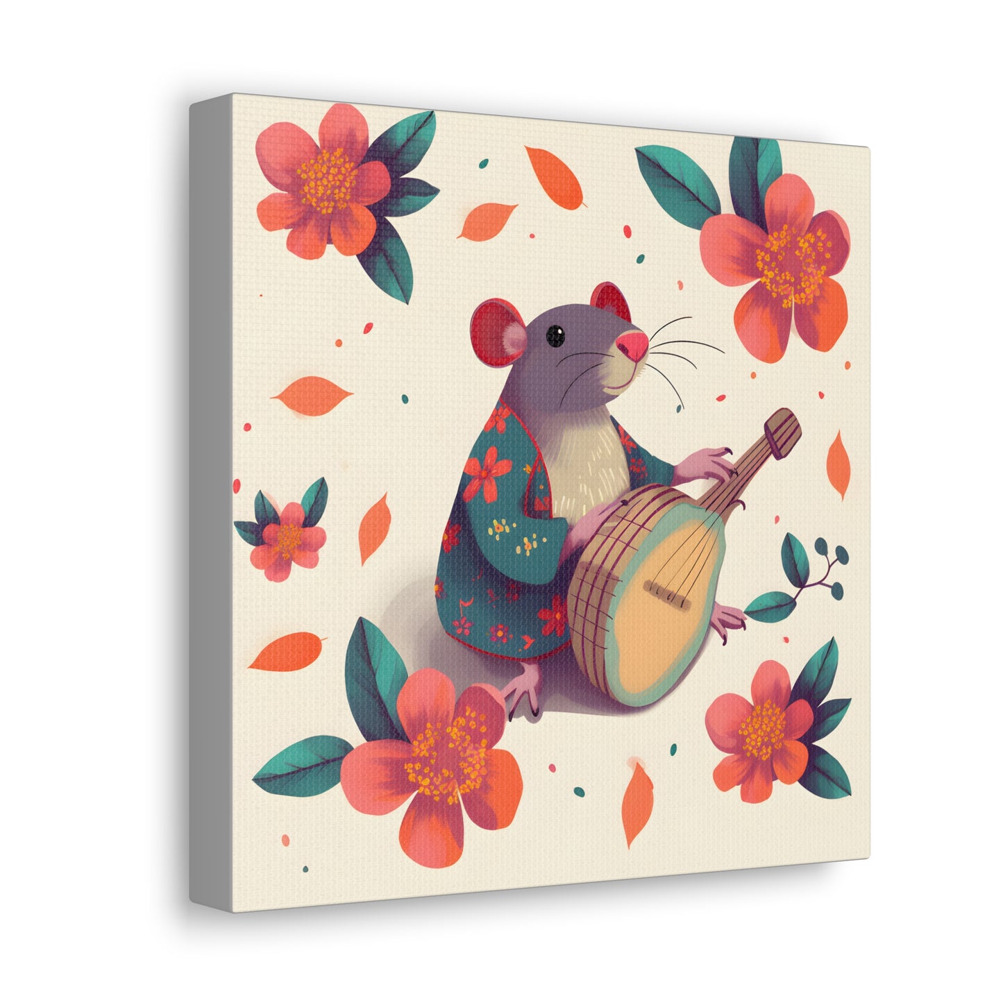 Bohemian Rat Fine Art Print Canvas Wall Art