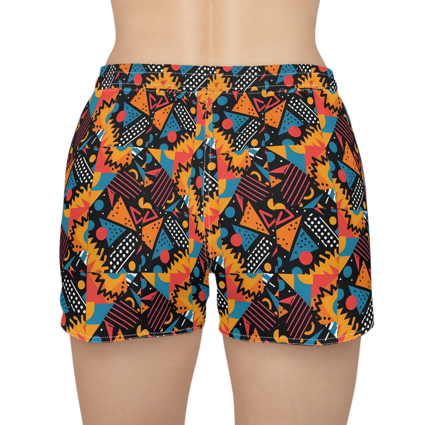 Tribal Primary Color Funky Women's Casual Shorts