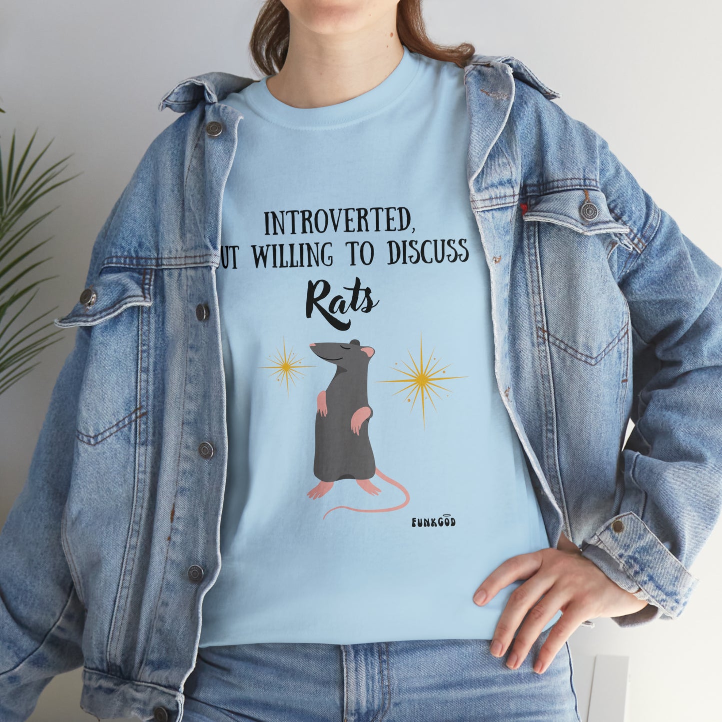 Rat Lover Unisex T-Shirt "Introverted But Willing to Discuss Rats"