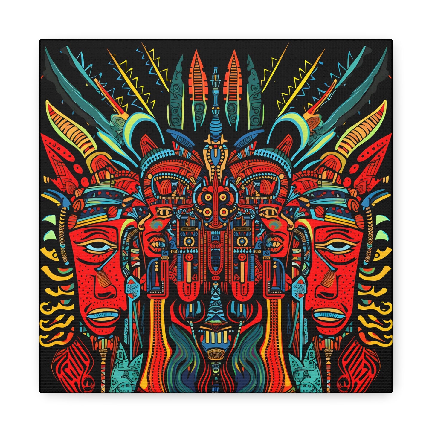 Trippy Devil Fine Art Print Canvas Wall Art