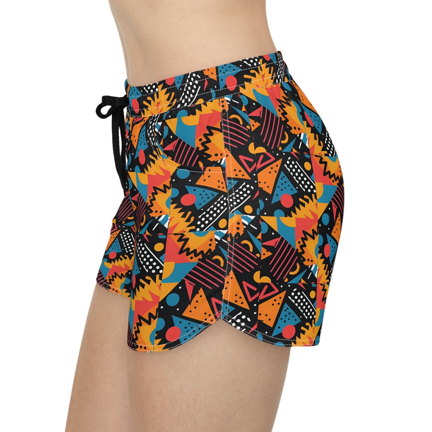 Tribal Primary Color Funky Women's Casual Shorts