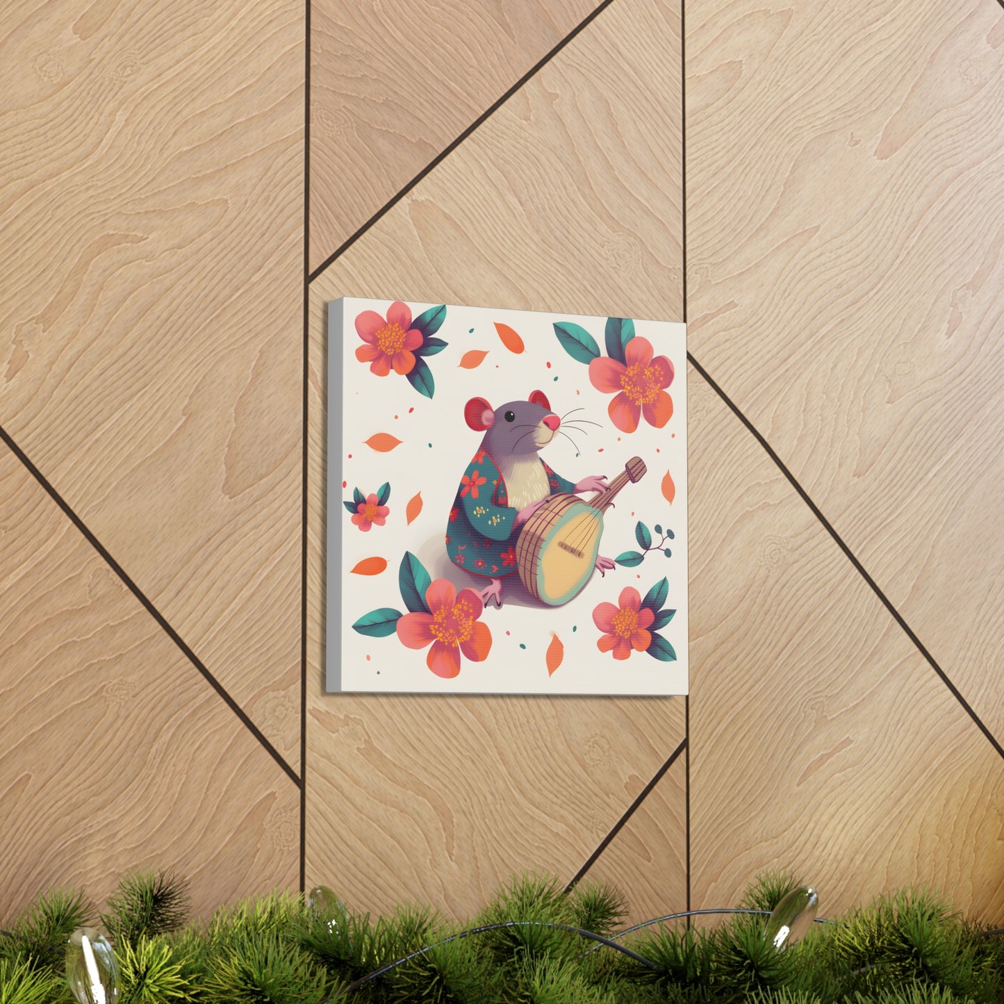 Bohemian Rat Fine Art Print Canvas Wall Art