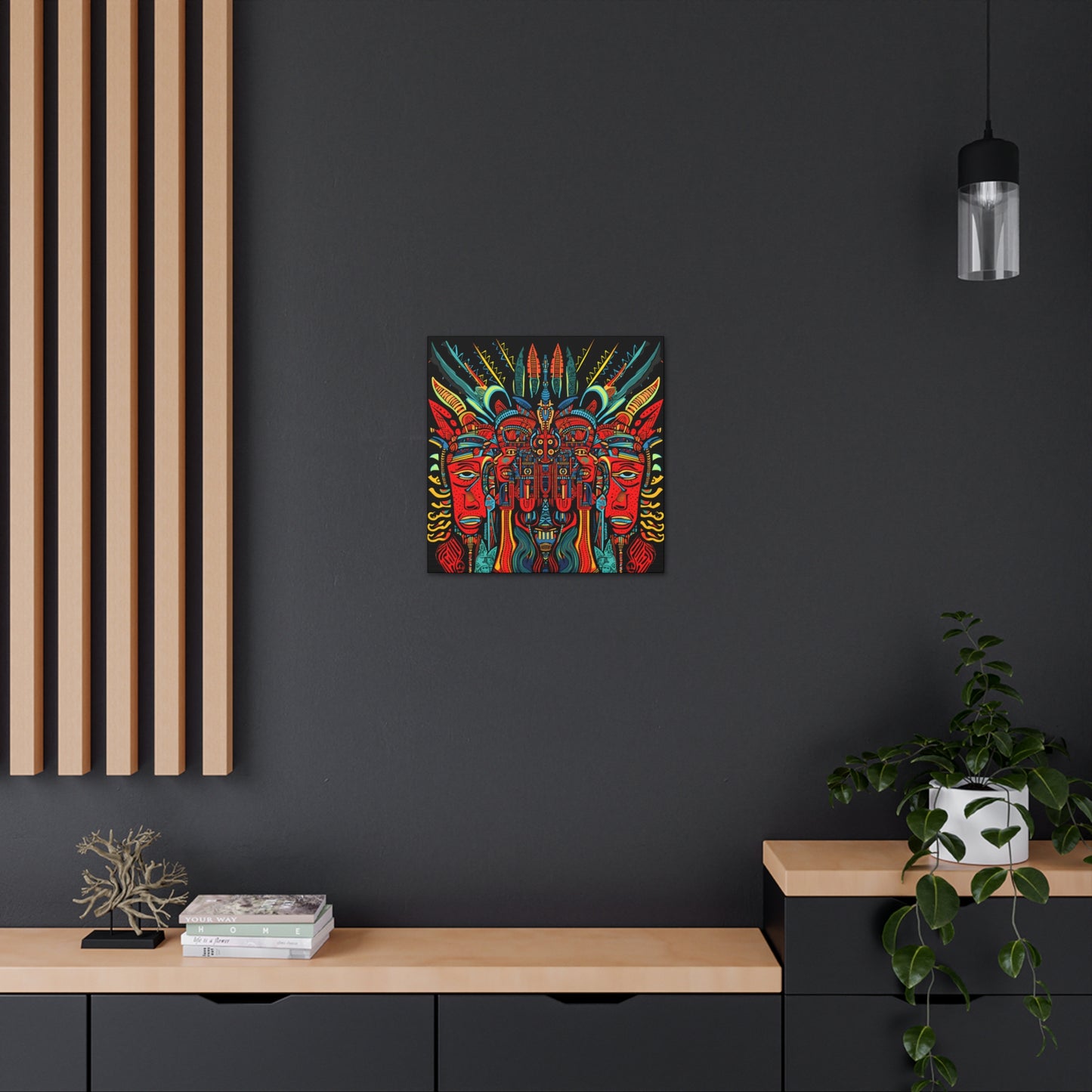 Trippy Devil Fine Art Print Canvas Wall Art