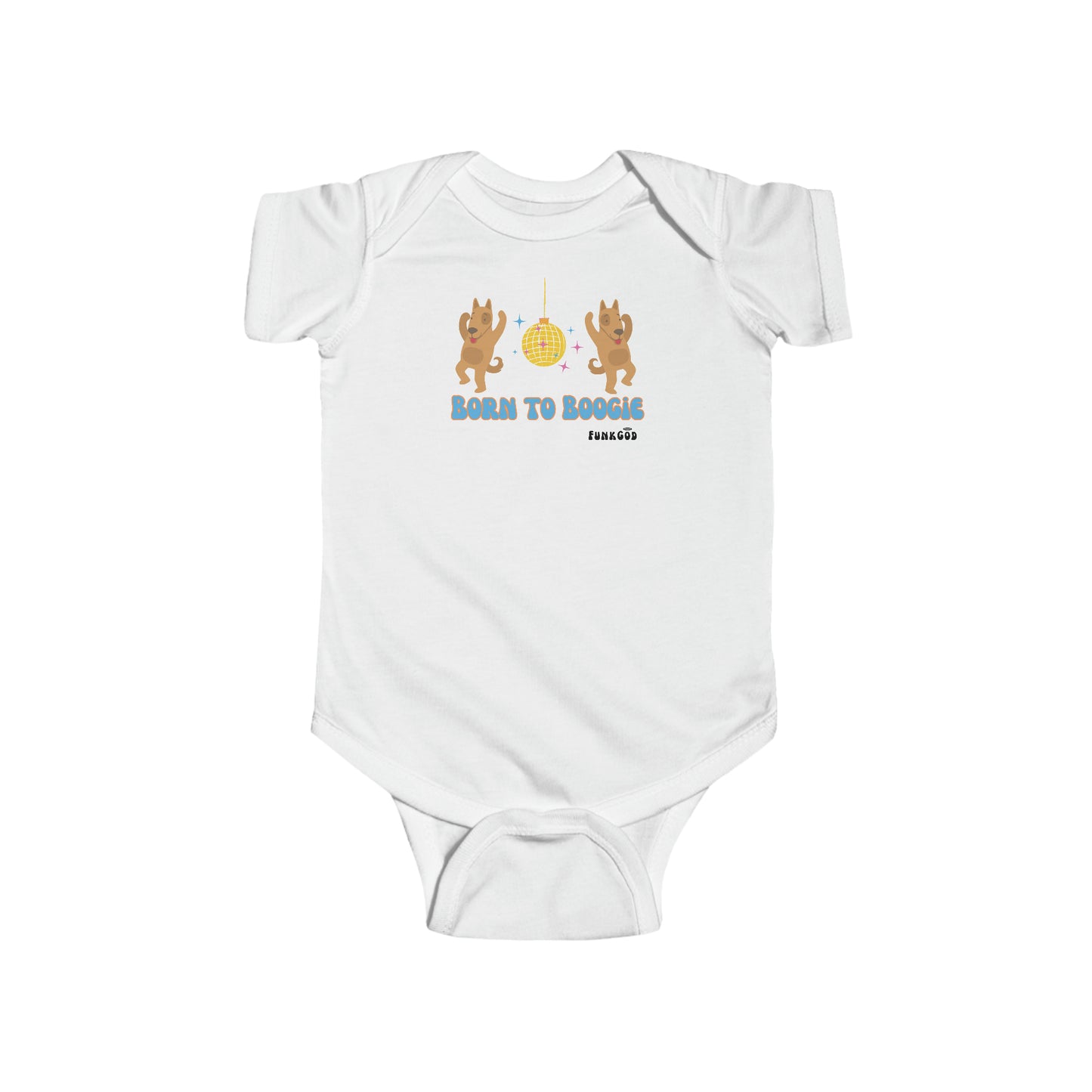 Born to Boogie! Infant Fine Jersey Bodysuit