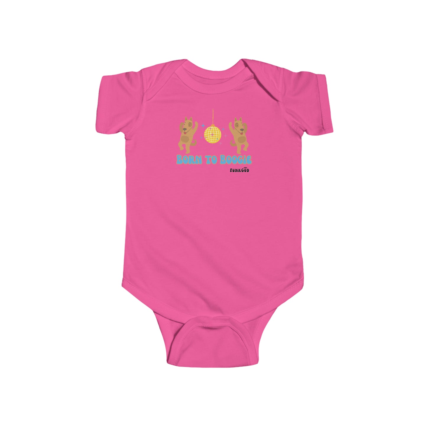Born to Boogie! Infant Fine Jersey Bodysuit