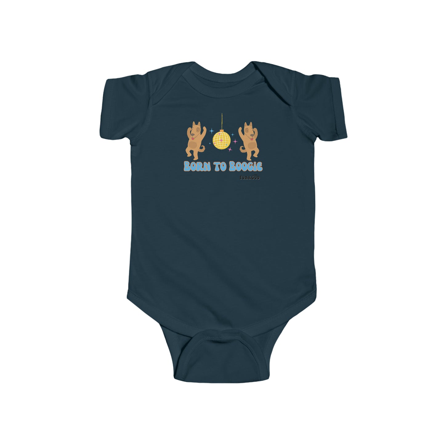 Born to Boogie! Infant Fine Jersey Bodysuit