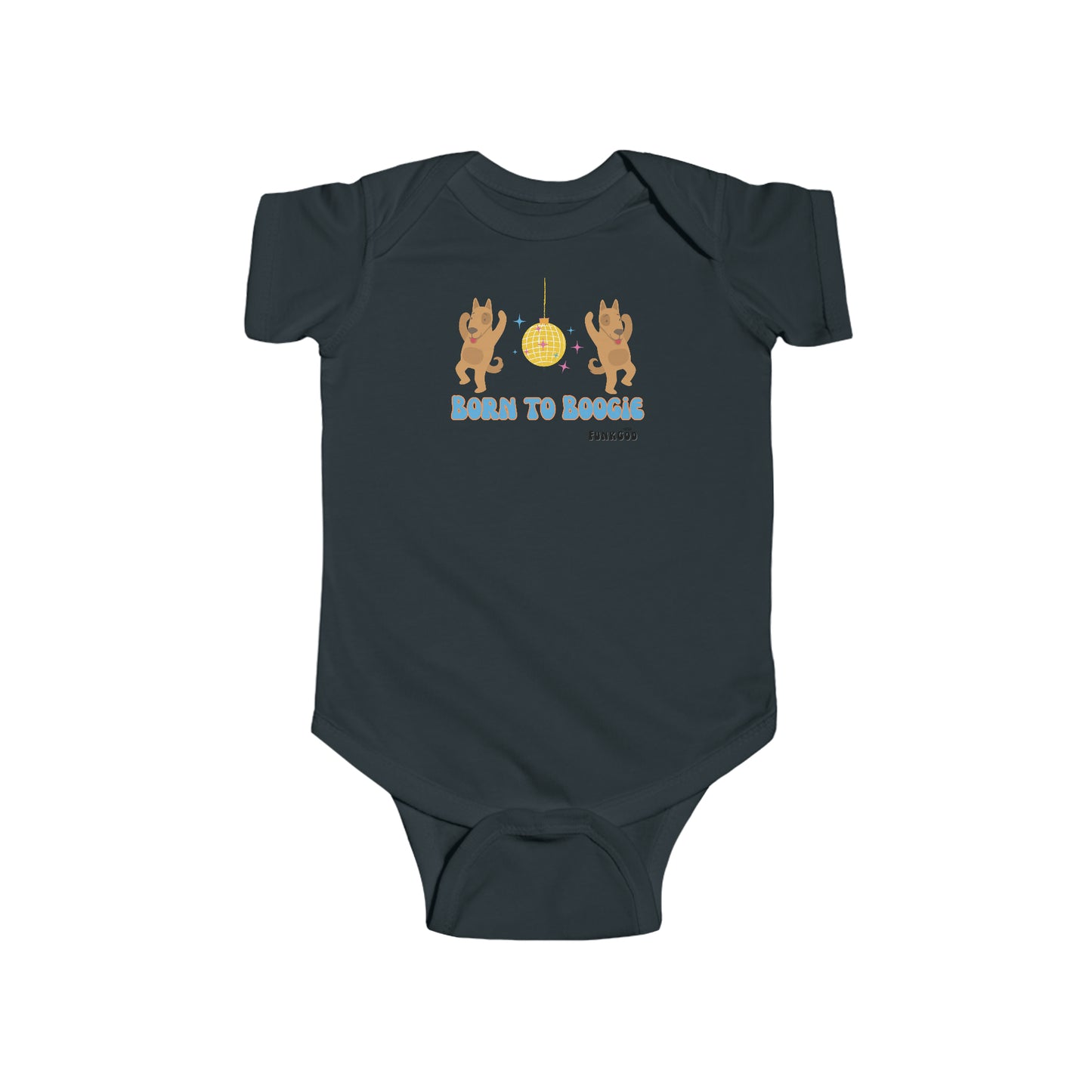 Born to Boogie! Infant Fine Jersey Bodysuit