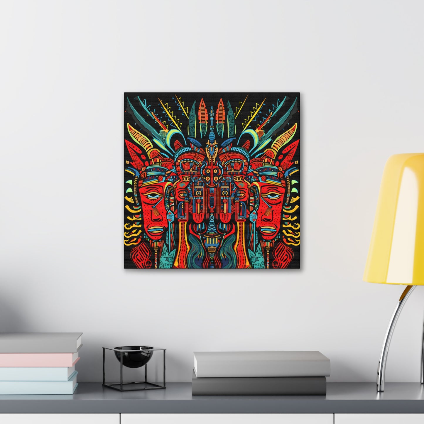 Trippy Devil Fine Art Print Canvas Wall Art