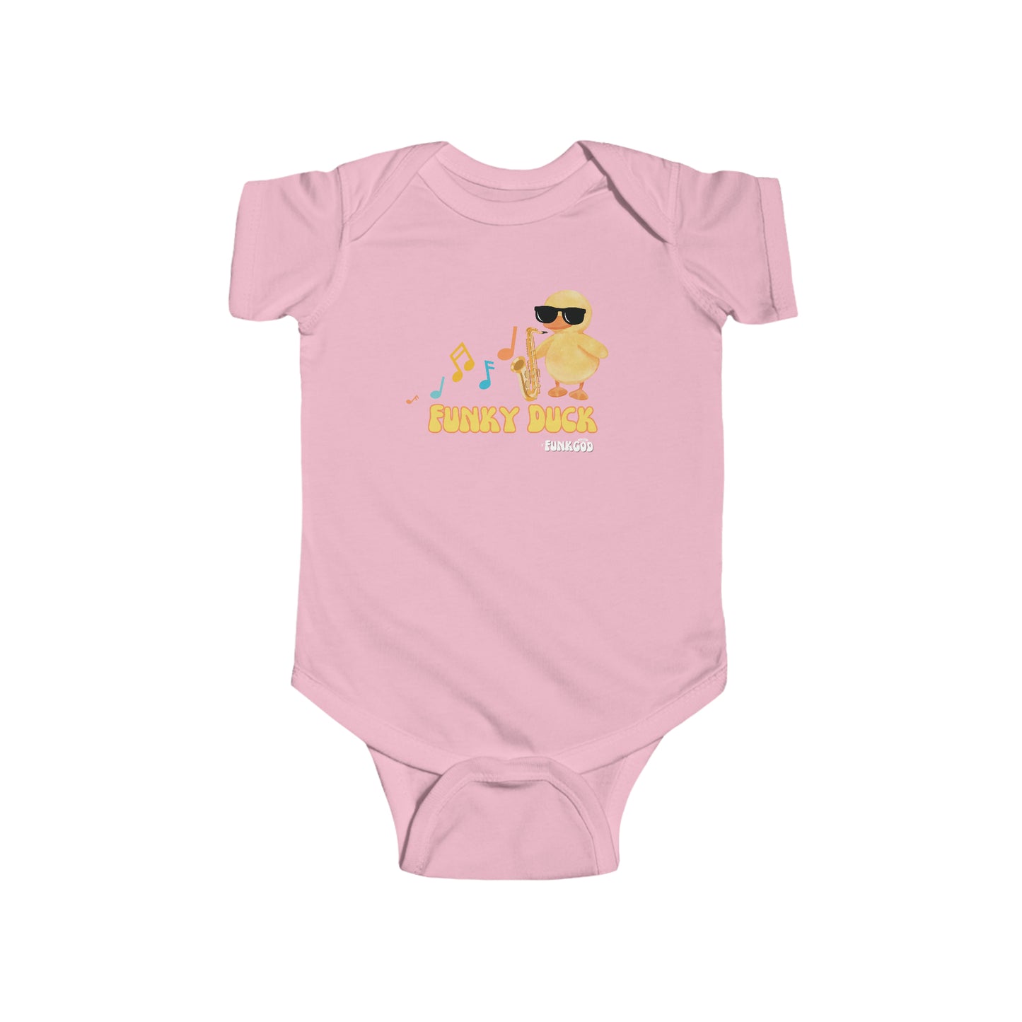 Funky Duck Cute Infant Fine Jersey Bodysuit